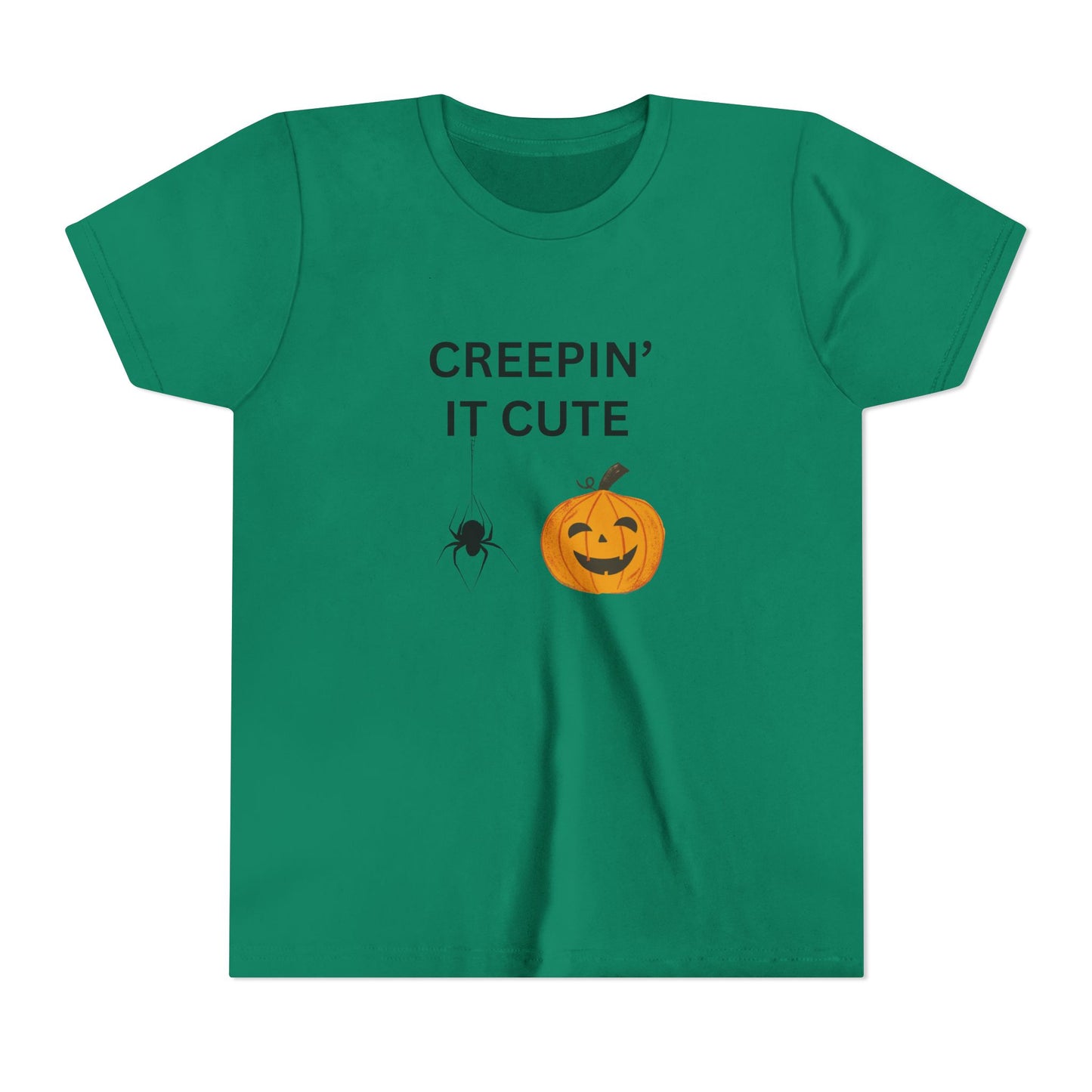 Halloween Youth Tee, Creepin' It Cute Shirt, Fall Apparel