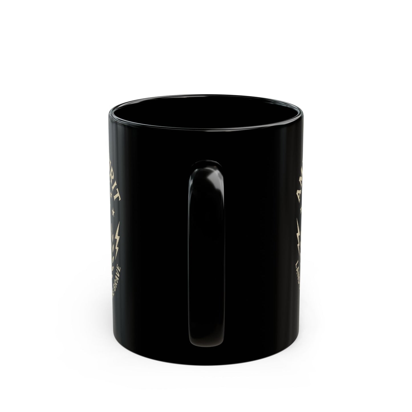 Patriotic Black Mug - American Spirit, 4th of July Gift, Coffee Mug, Veteran Appreciation, Home Decor