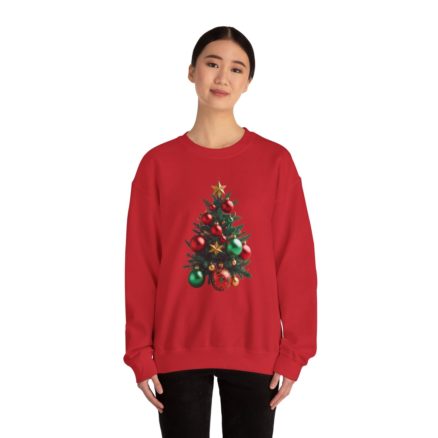 Christmas tree ornament design Unisex Heavy Blend™ Crewneck Sweatshirt
