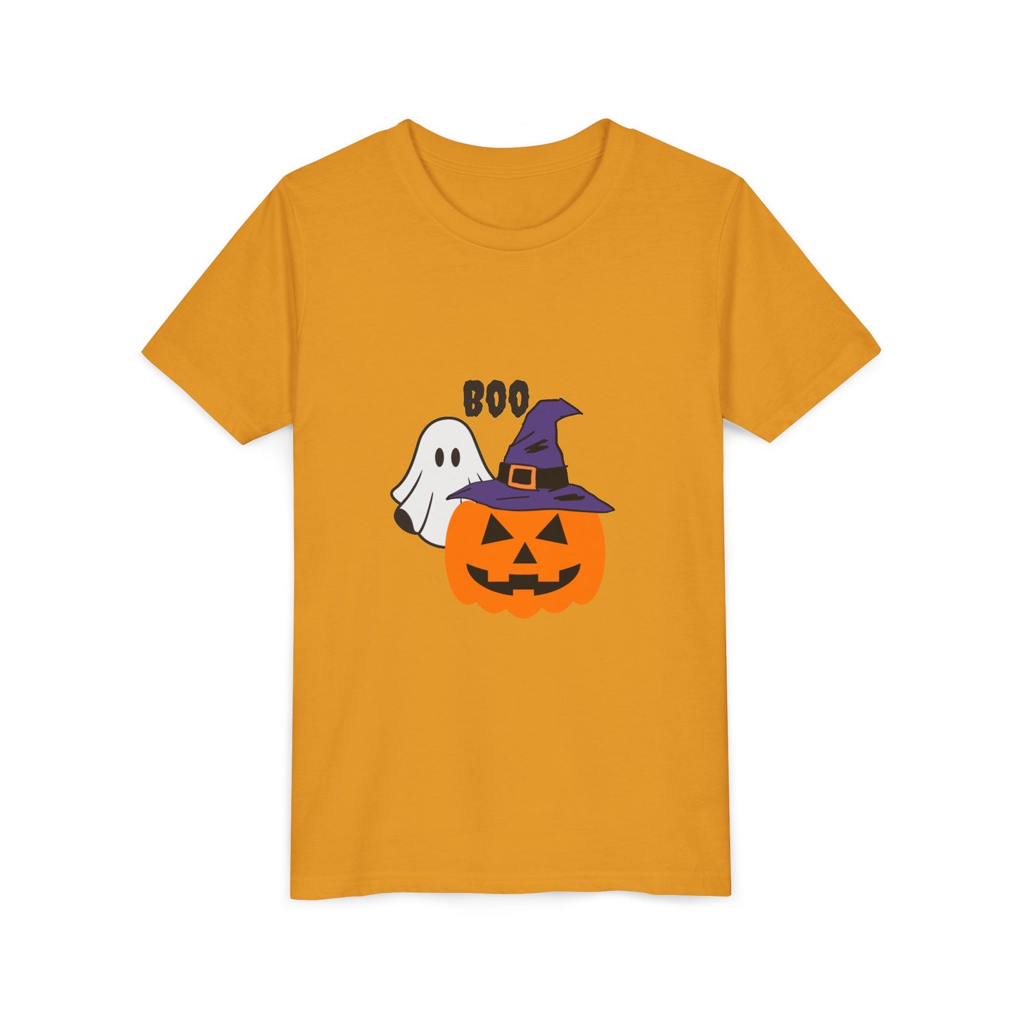 Halloween Ghost & Pumpkin Youth Tee