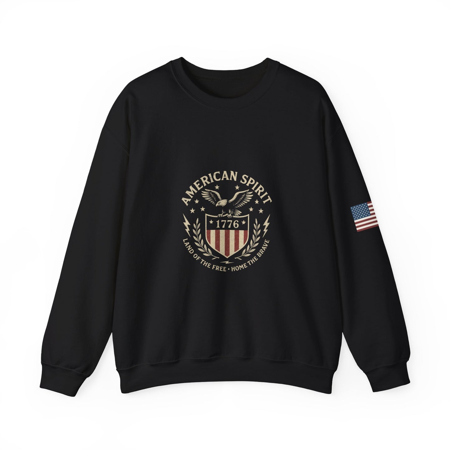 Patriotic Crewneck Sweatshirt, American Spirit Sweatshirt, Vintage Style Crewneck, 4th of July Outfit, Unisex Sweatshirt