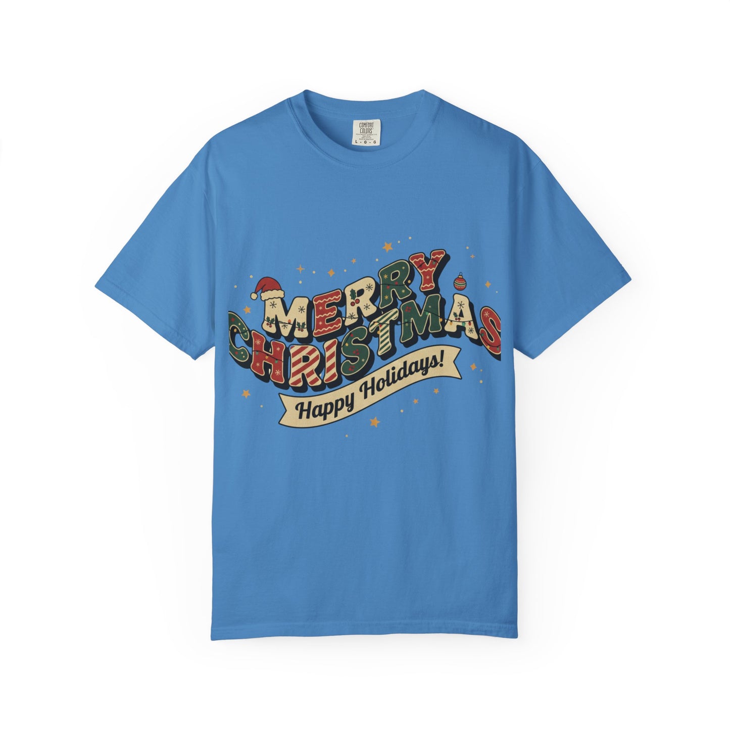 Merry Christmas Tee | Unisex Garment-Dyed T-Shirt for Holiday Cheer, Christmas Gift, Seasonal Wear, Funny T-Shirt, Festive Apparel
