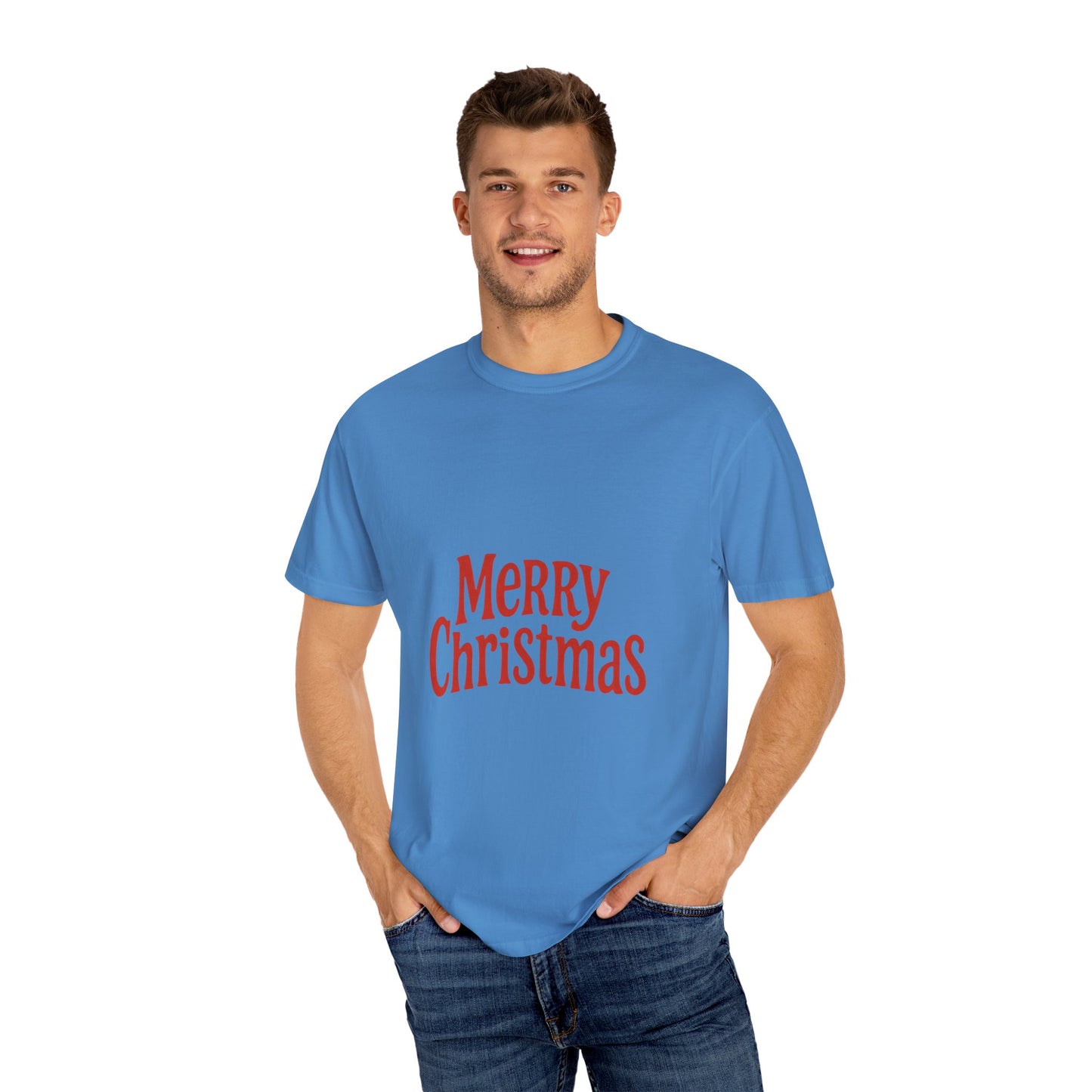 Merry Christmas Unisex Garment-Dyed T-shirt