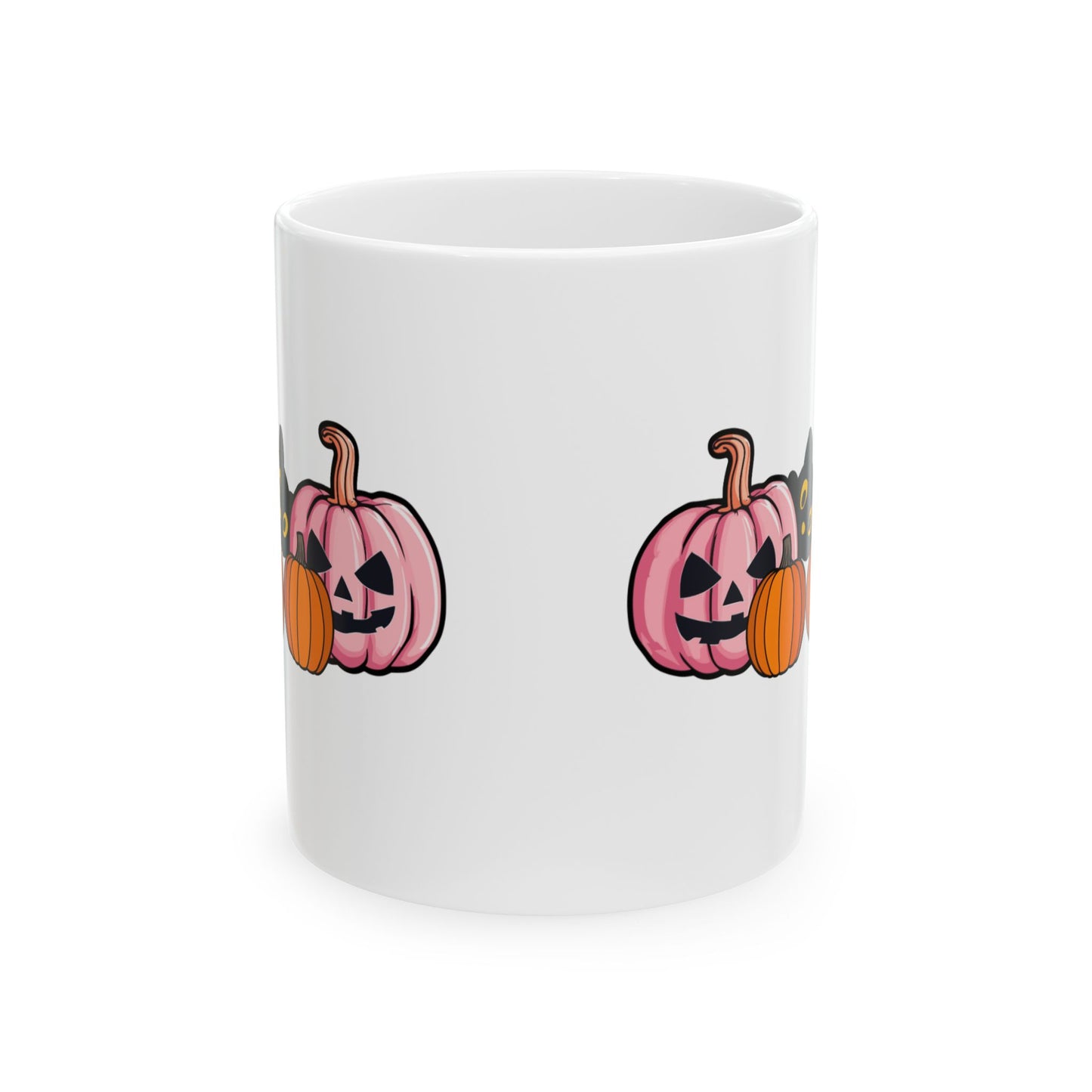 Halloween Pumpkin Ceramic Mug Spooky Vibes,