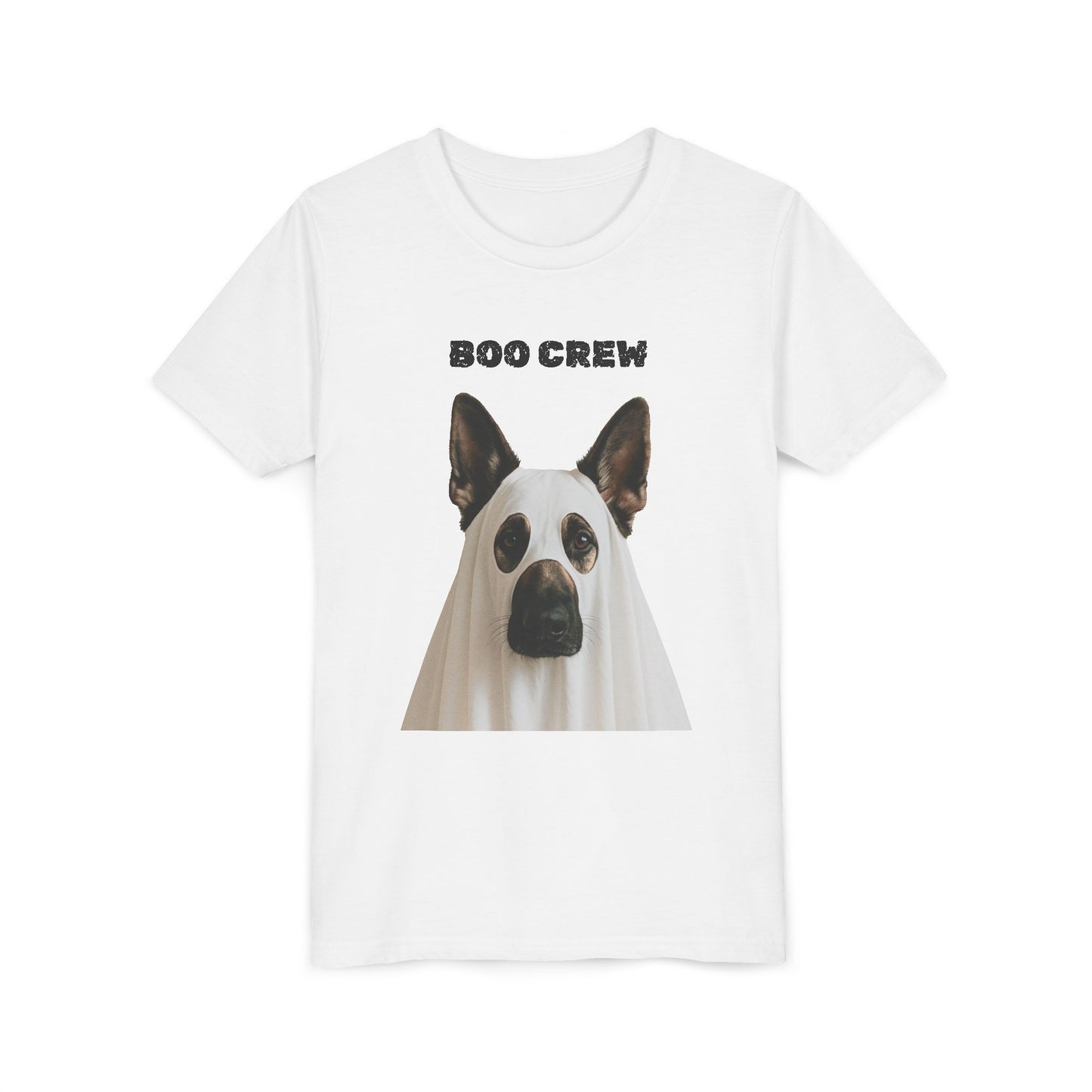 Boo Crew Youth German Shepard Tee, Fun Halloween Shirt