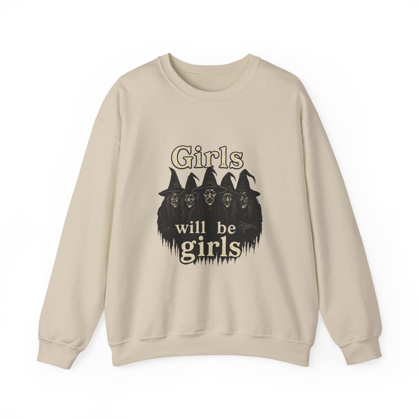 Halloween Feminist Sweatshirt, Girls Will Be Girls Crewneck