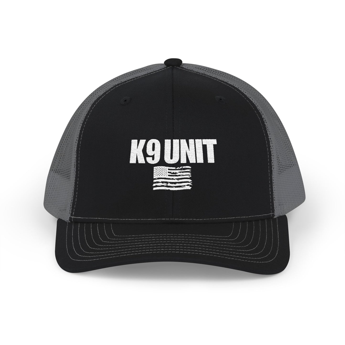 Embroidered K9 Law Enforcement Snapback Trucker Cap
