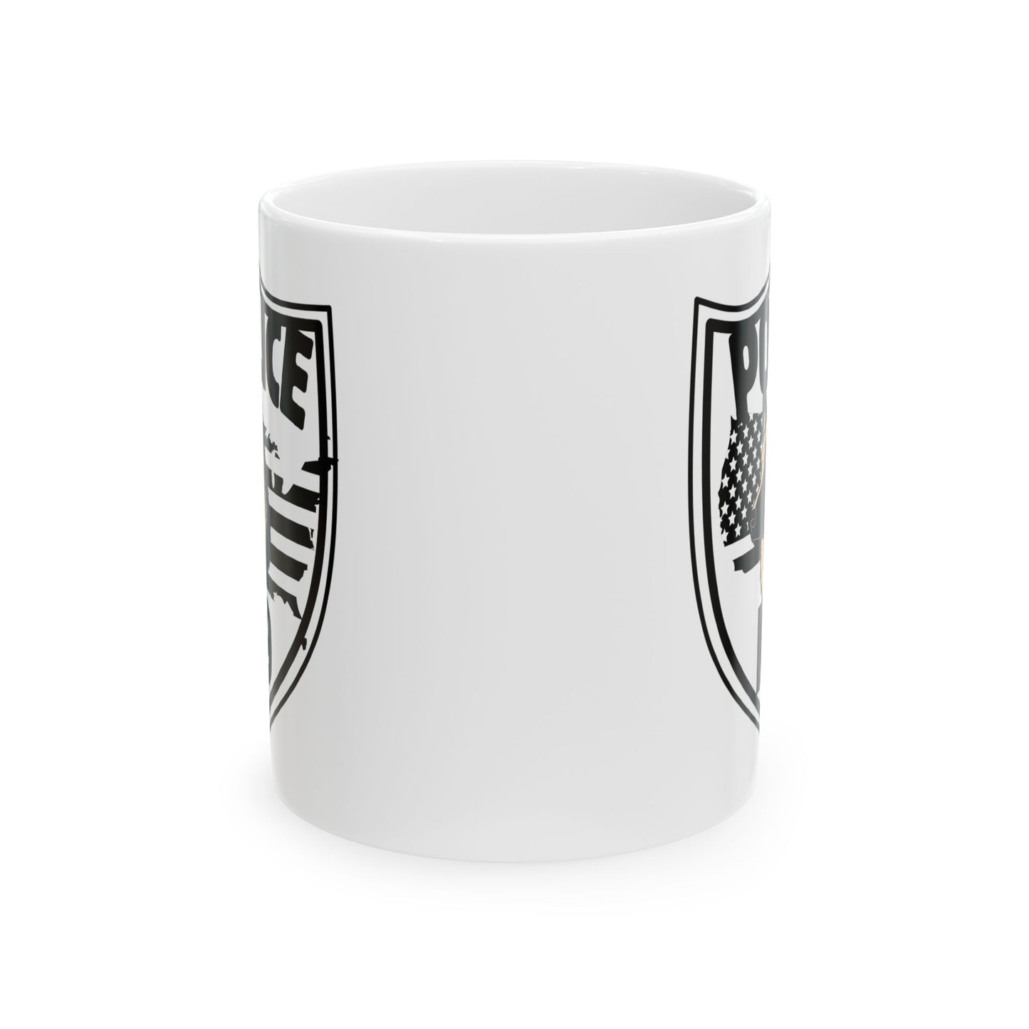 Police Shield Ceramic Mug - Perfect Gift for Law Enforcement, Police Appreciation, & Everyday Use