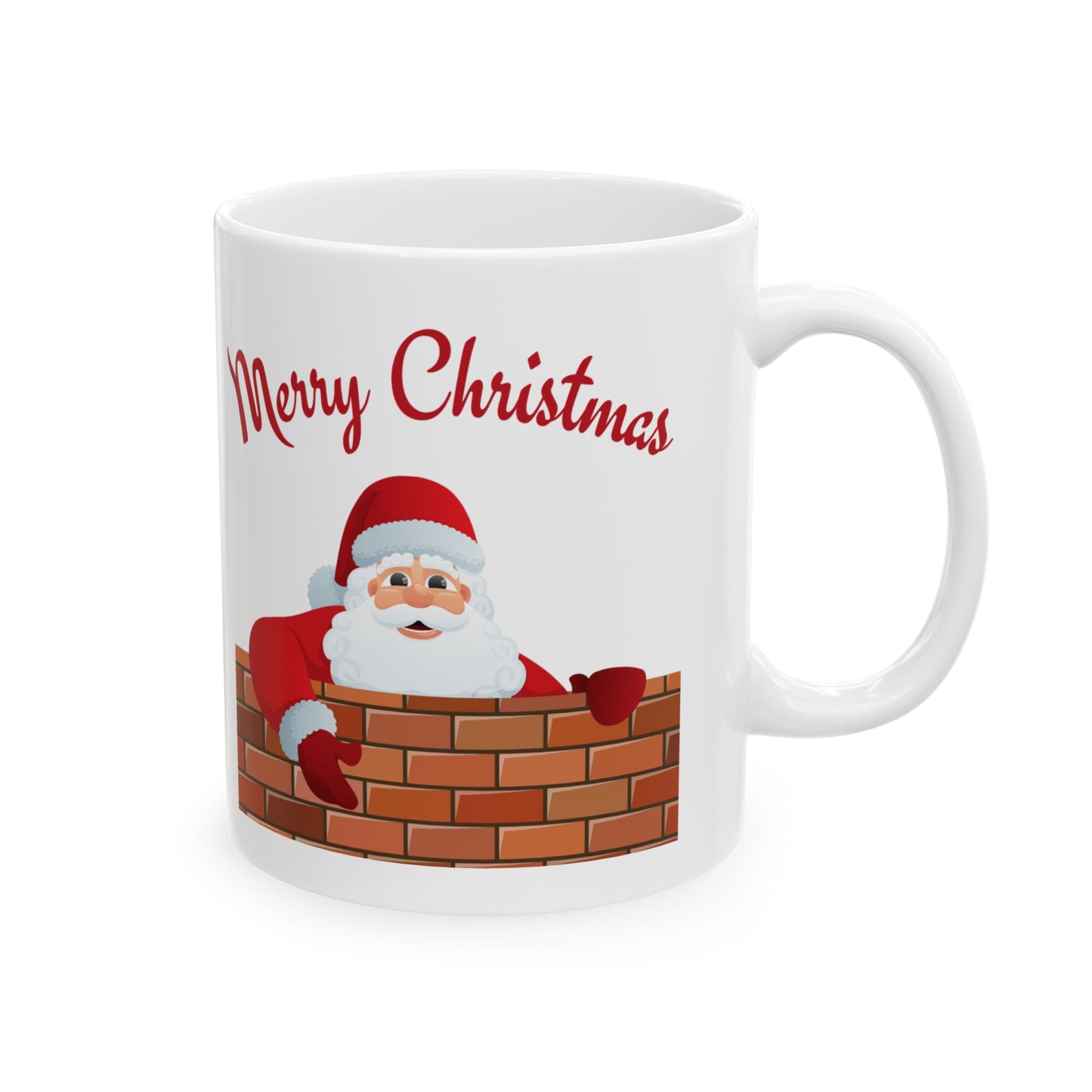 Santa Claus Christmas Mug - Festive Holiday Coffee Cup, Xmas Gift