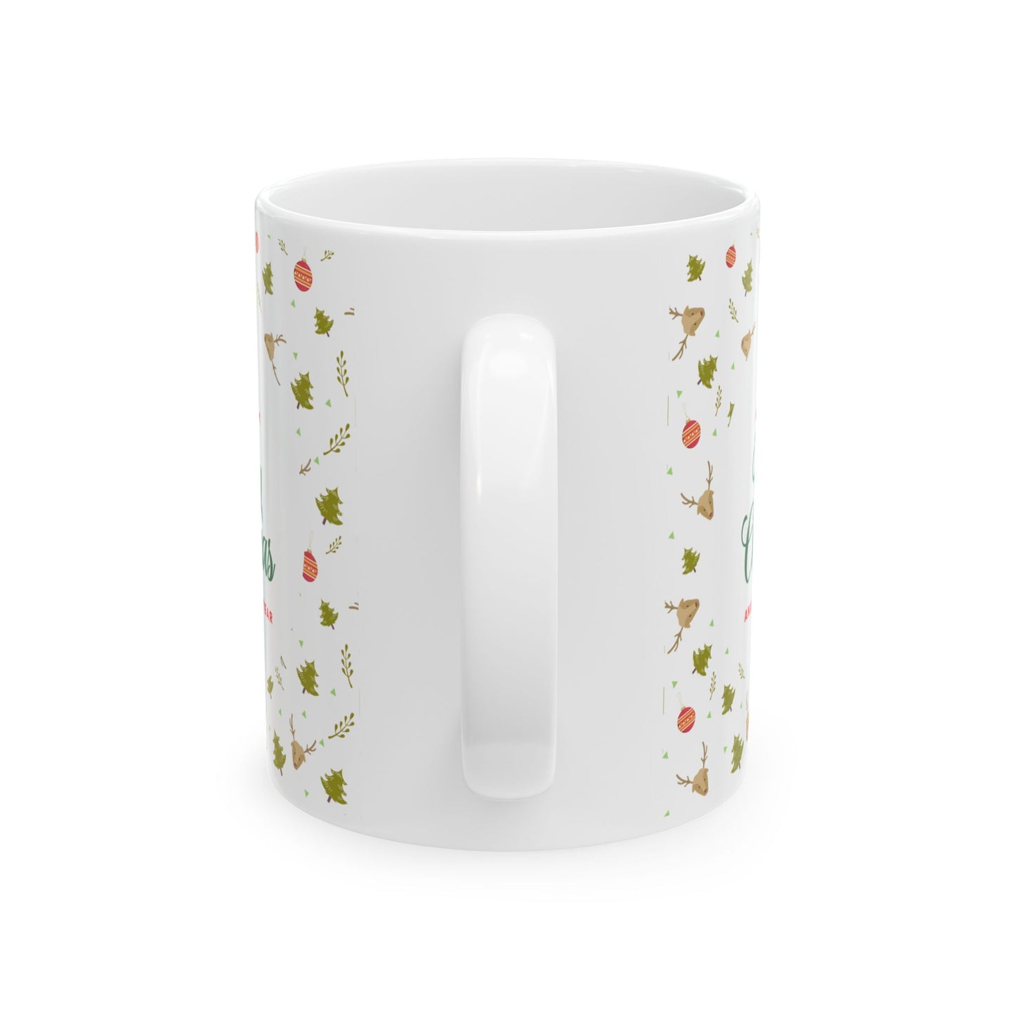 Festive Christmas Mug, Holiday Coffee Cup