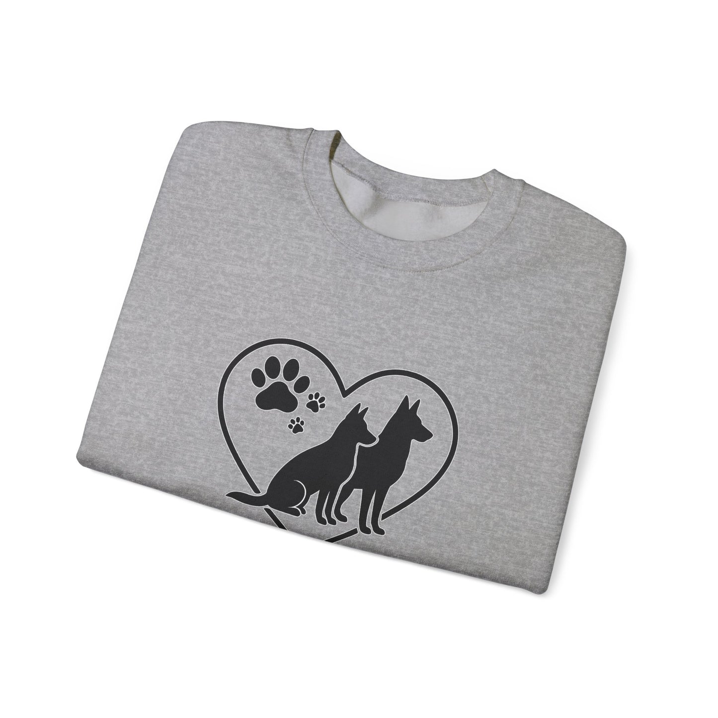 Pawprint Love Sweatshirt for Dog Lovers | Cozy Crewneck, Gift for Pet Owners, Animal Lovers, Dog Mom, Casual Style