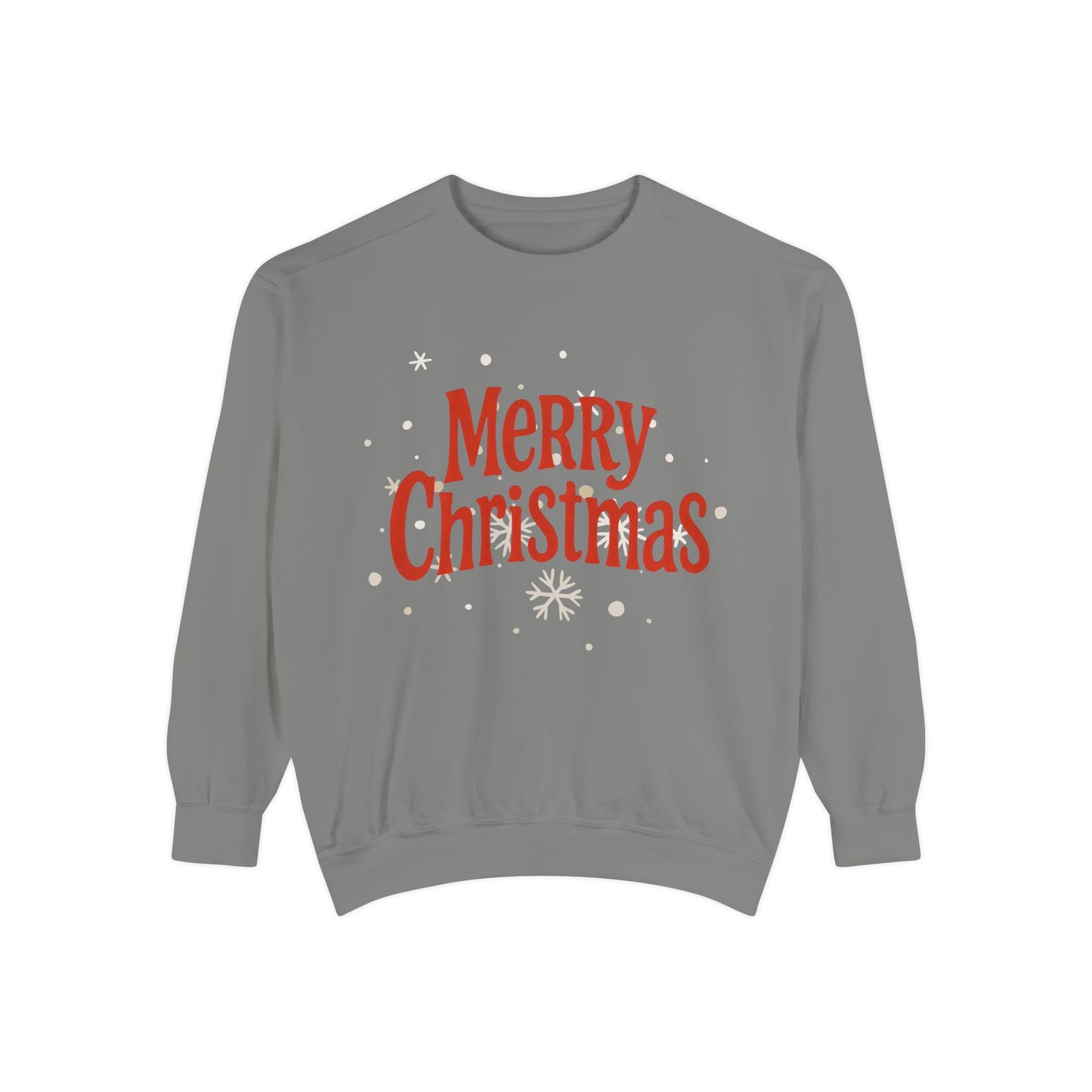 Merry Christmas Unisex Garment-Dyed Sweatshirt