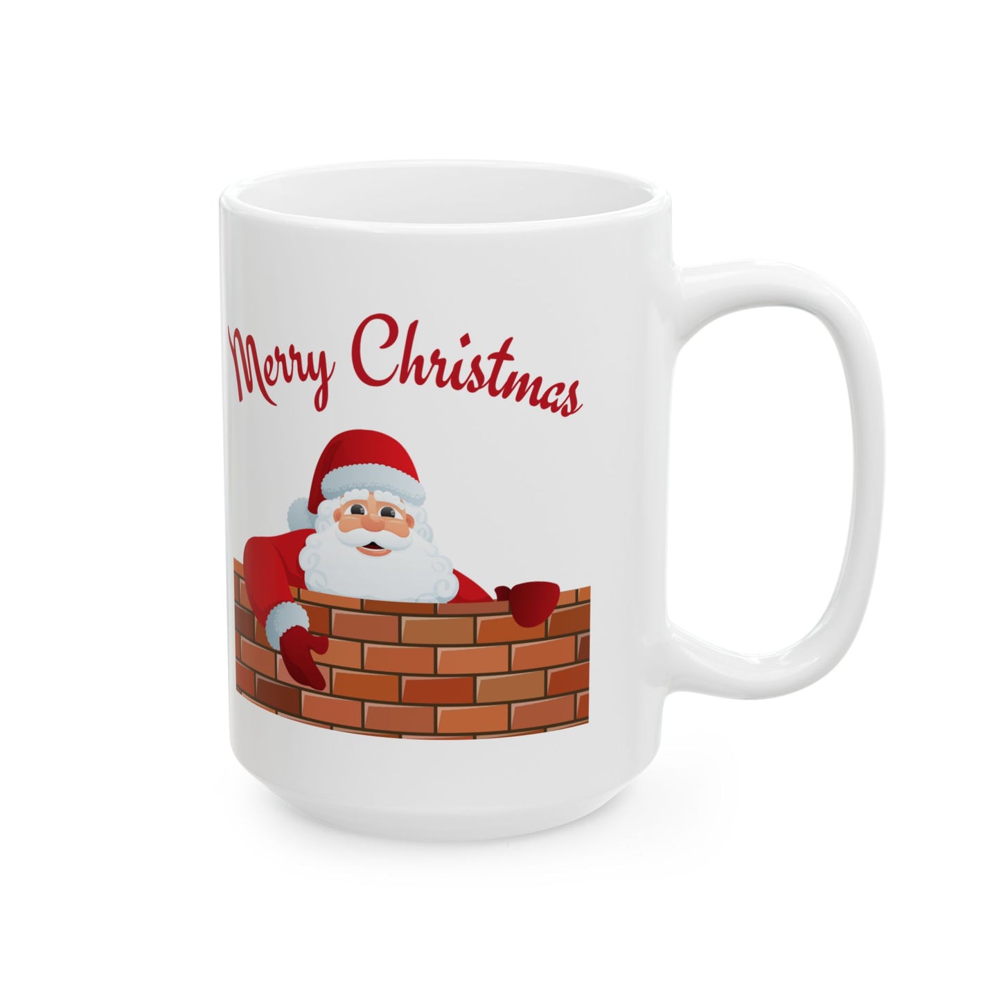 Santa Claus Christmas Mug - Festive Holiday Coffee Cup, Xmas Gift