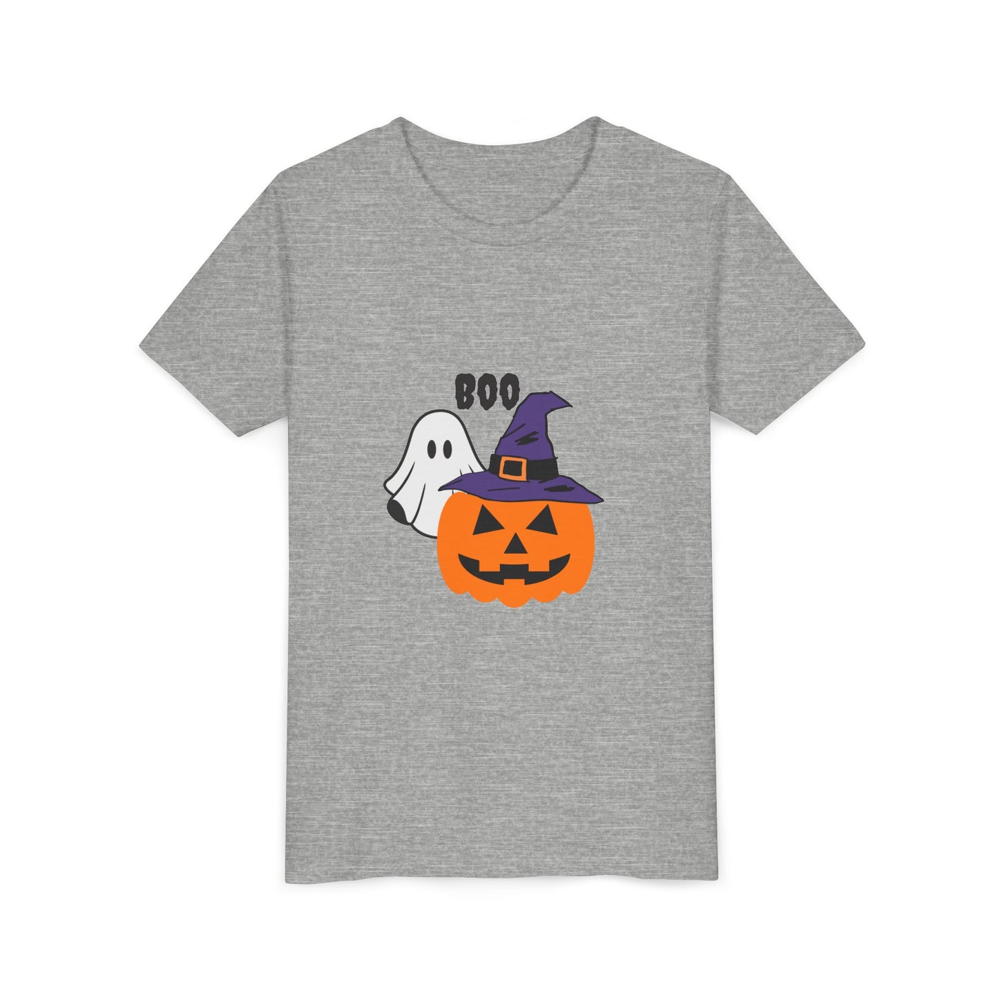 Halloween Ghost & Pumpkin Youth Tee