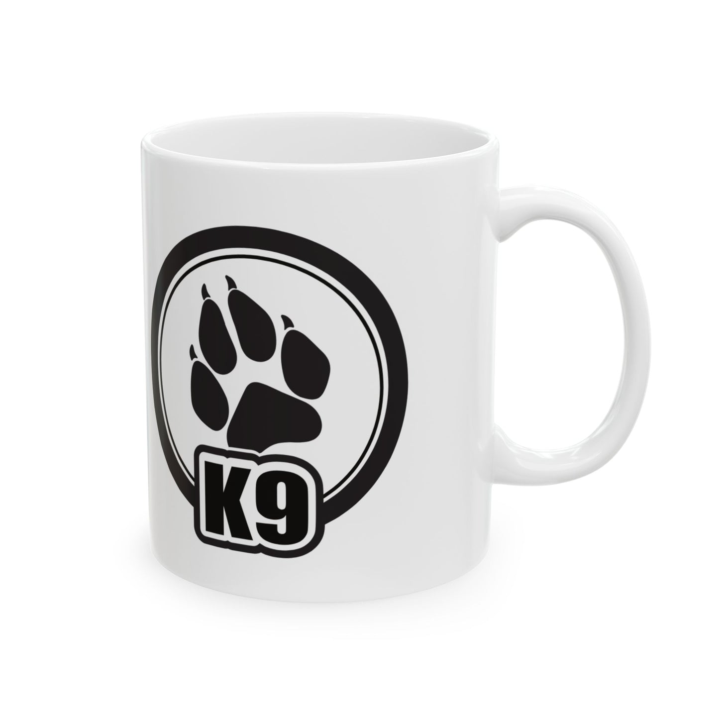 K9 Paw Print Ceramic Mug - Perfect for Dog Lovers,