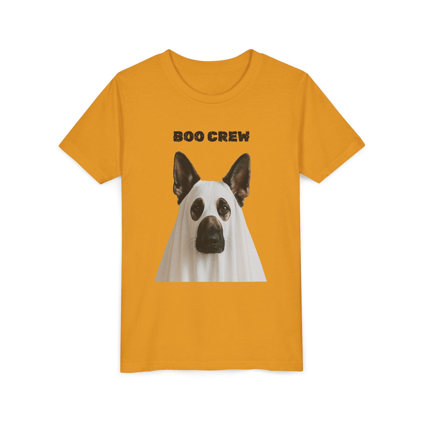 Boo Crew Youth German Shepard Tee, Fun Halloween Shirt