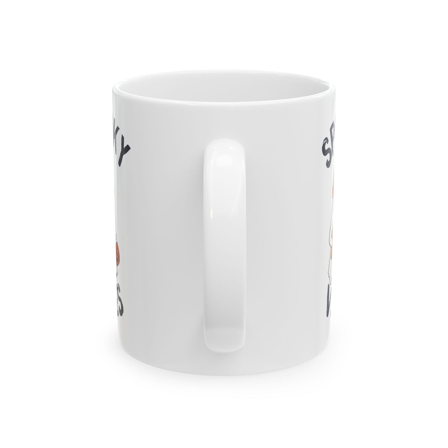 Spooky Vibes Ceramic Mug, Halloween Gift, Coffee Cup, Fun Drinkware, Home Decor