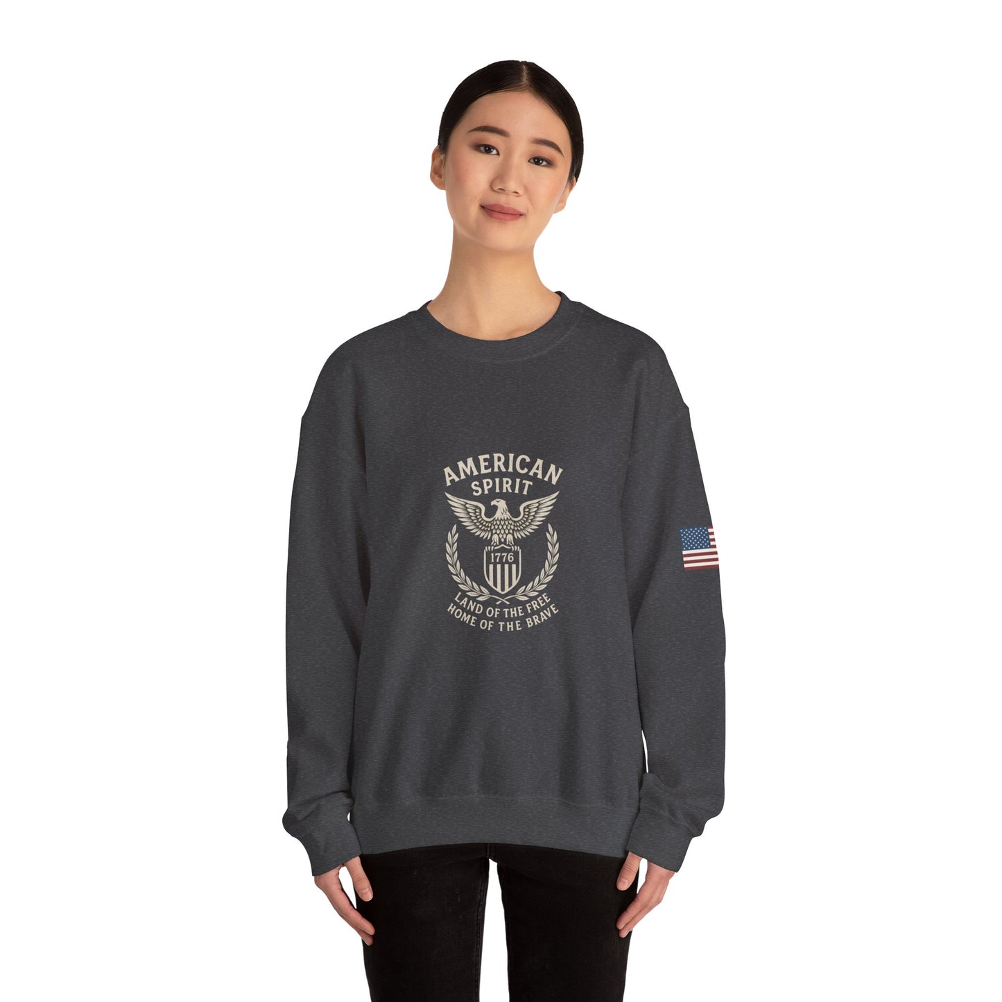 American Spirit Unisex Sweatshirt | Cozy Crewneck for Everyday Wear | Great for Gifting, Casual Outfits, Holidays, and Celebrations