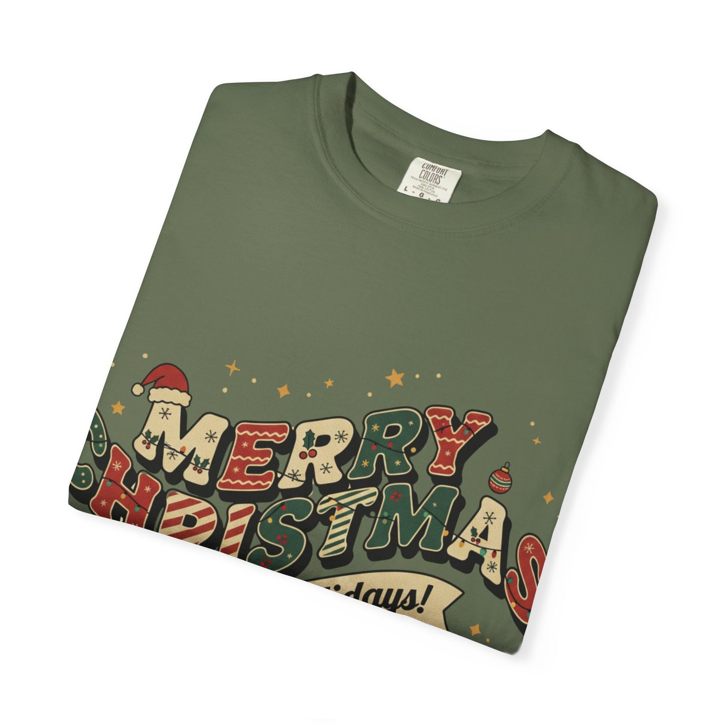 Merry Christmas Tee | Unisex Garment-Dyed T-Shirt for Holiday Cheer, Christmas Gift, Seasonal Wear, Funny T-Shirt, Festive Apparel