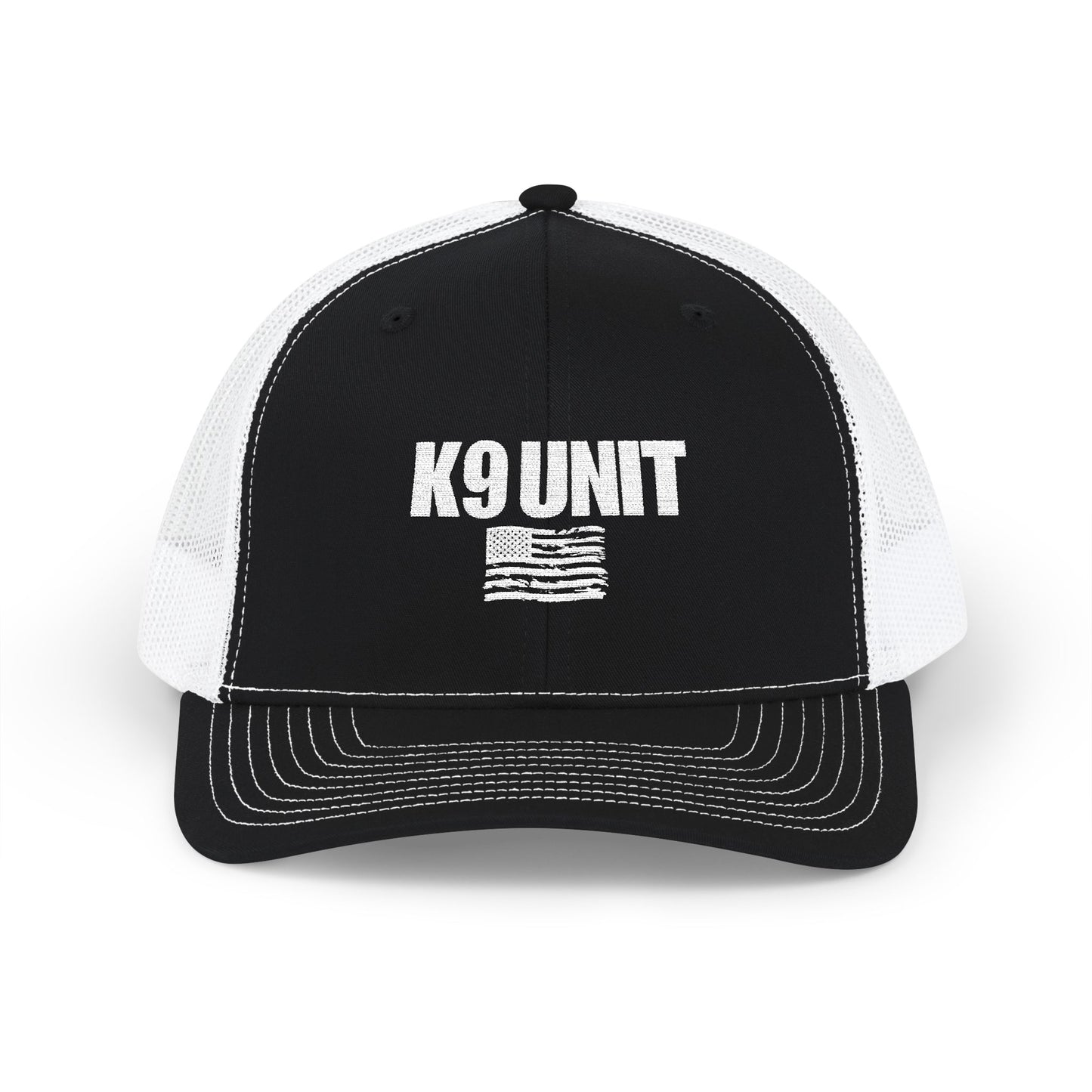 Embroidered K9 Law Enforcement Snapback Trucker Cap