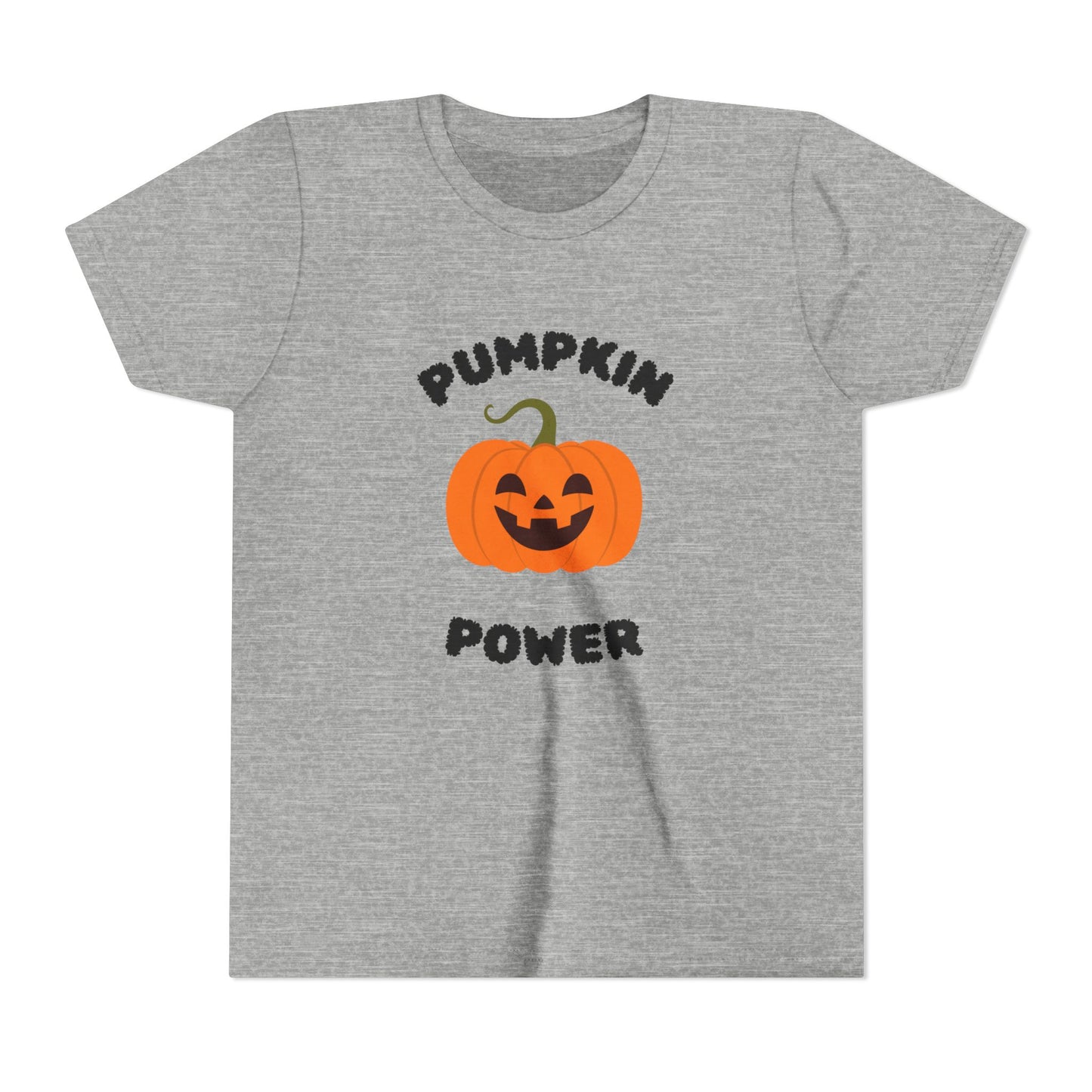 Halloween Youth T-Shirt with Pumpkin Power Design