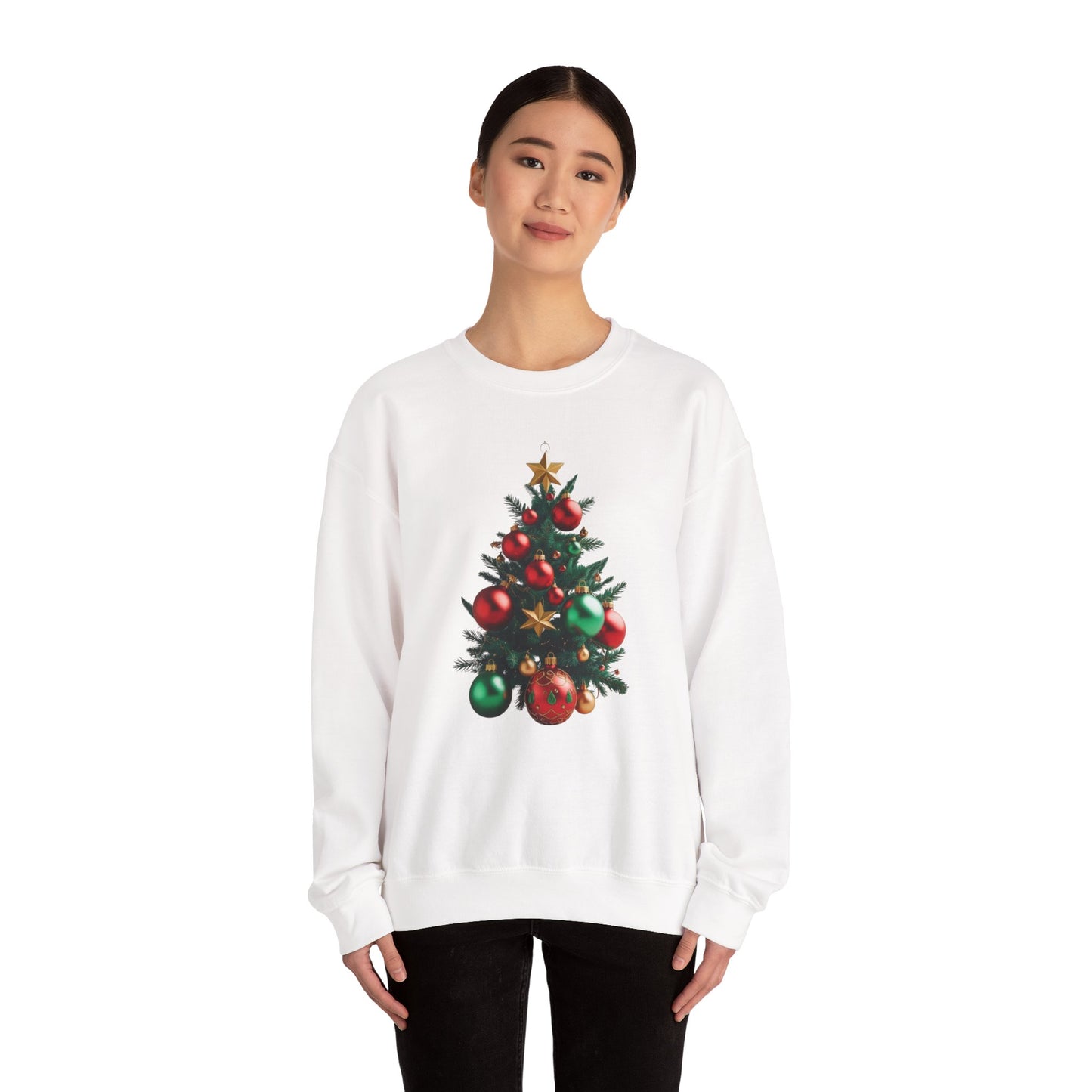 Christmas tree ornament design Unisex Heavy Blend™ Crewneck Sweatshirt