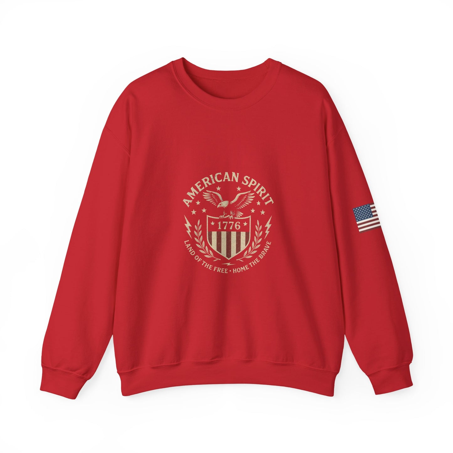 Patriotic Crewneck Sweatshirt, American Spirit Sweatshirt, Vintage Style Crewneck, 4th of July Outfit, Unisex Sweatshirt