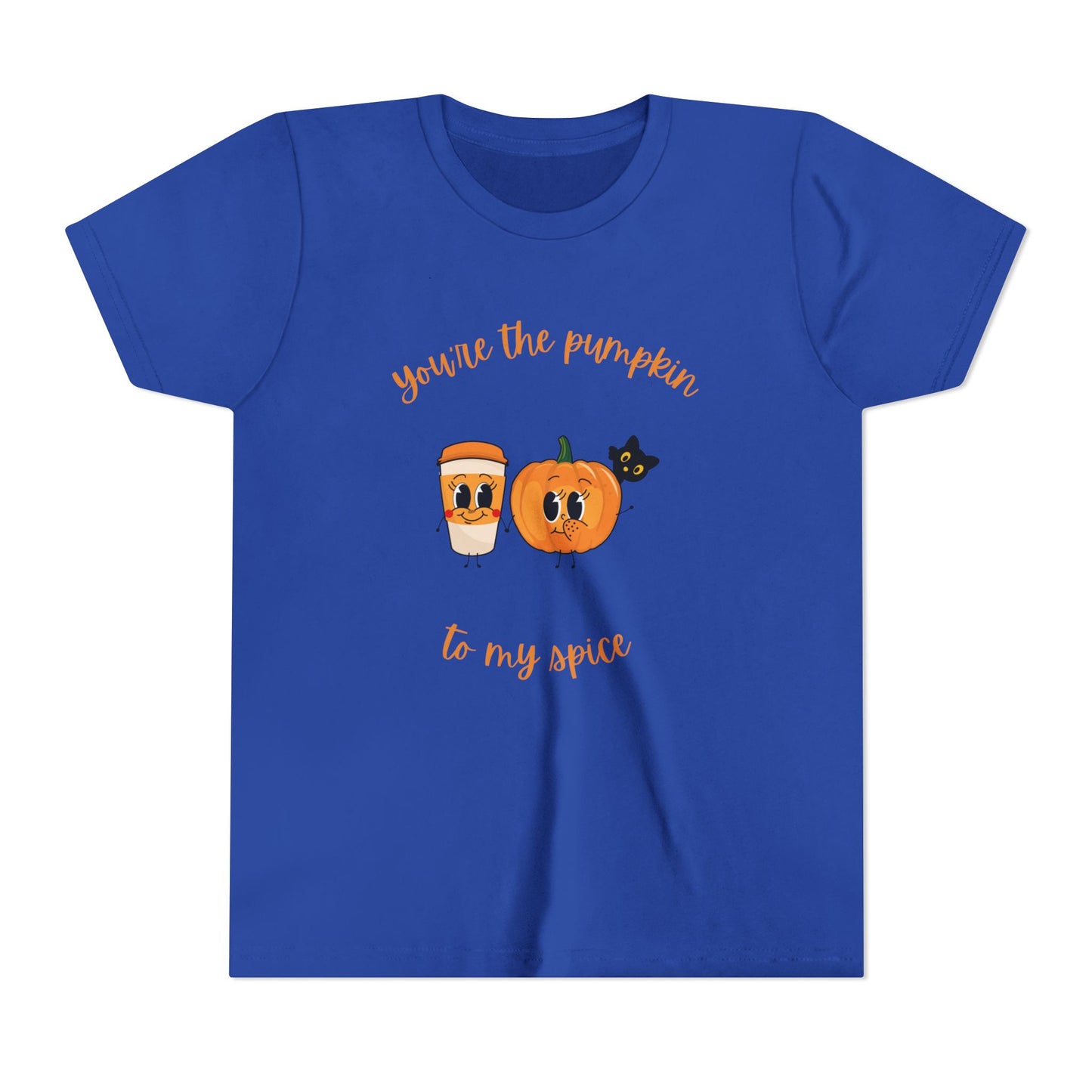Cute Pumpkin Spice Youth Tee, Halloween T-Shirt