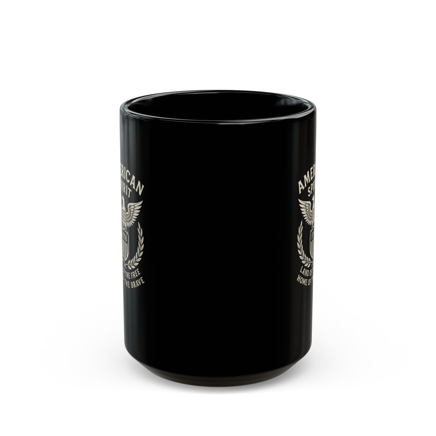 Patriotic Black Mug - Perfect for Coffee Lovers, Gifts for Veterans, Home Decor, American Spirit, Memorial Day, Independence Day