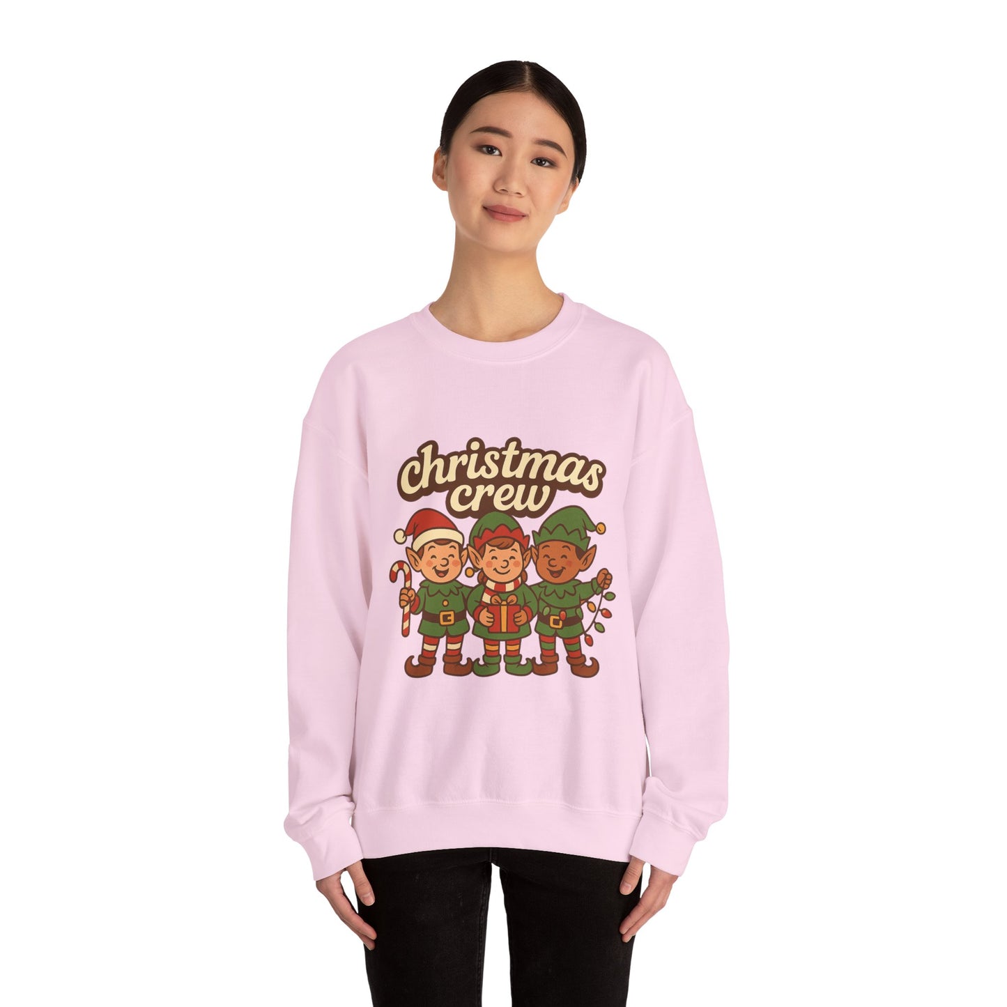 The crew of Christmas elves Unisex Heavy Blend™ Crewneck Sweatshirt