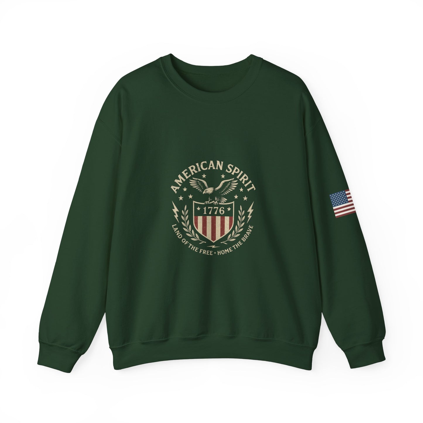 Patriotic Crewneck Sweatshirt, American Spirit Sweatshirt, Vintage Style Crewneck, 4th of July Outfit, Unisex Sweatshirt