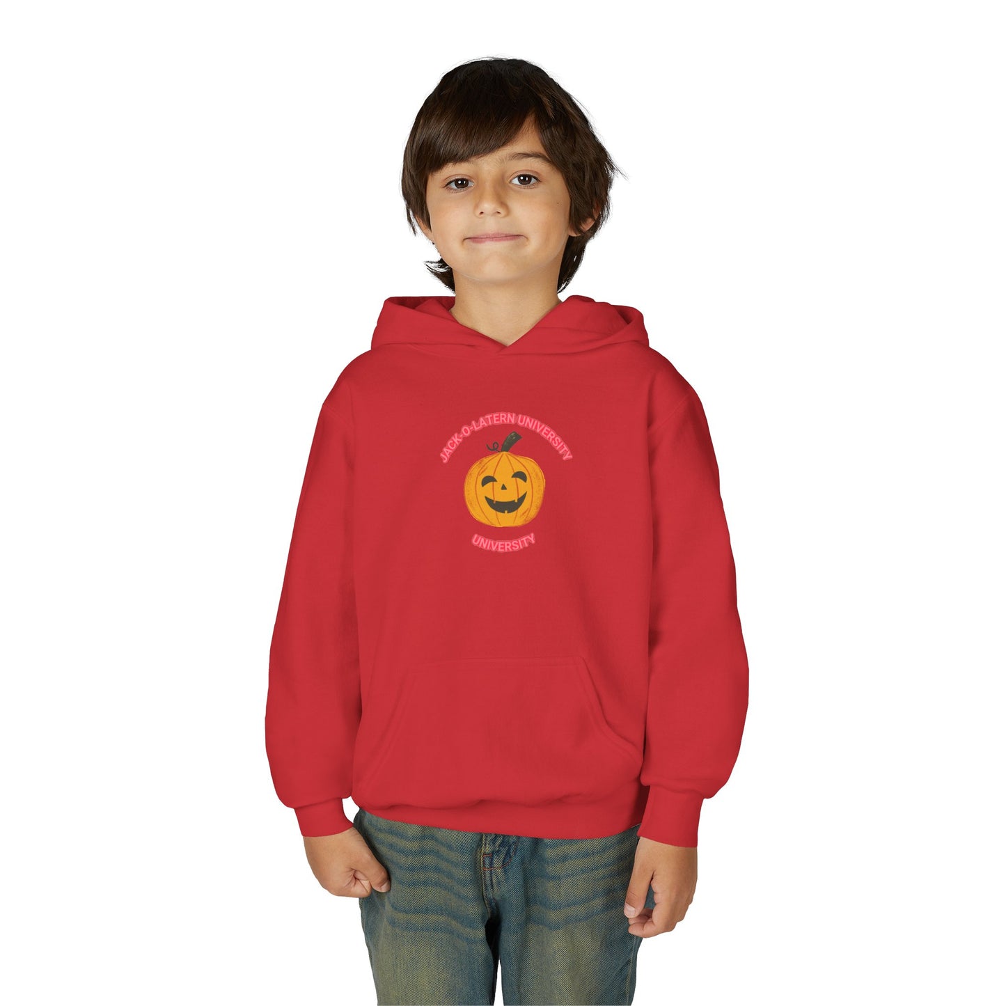 Youth Pumpkin Halloween Hoodie, Cozy Sweatshirt for Kids