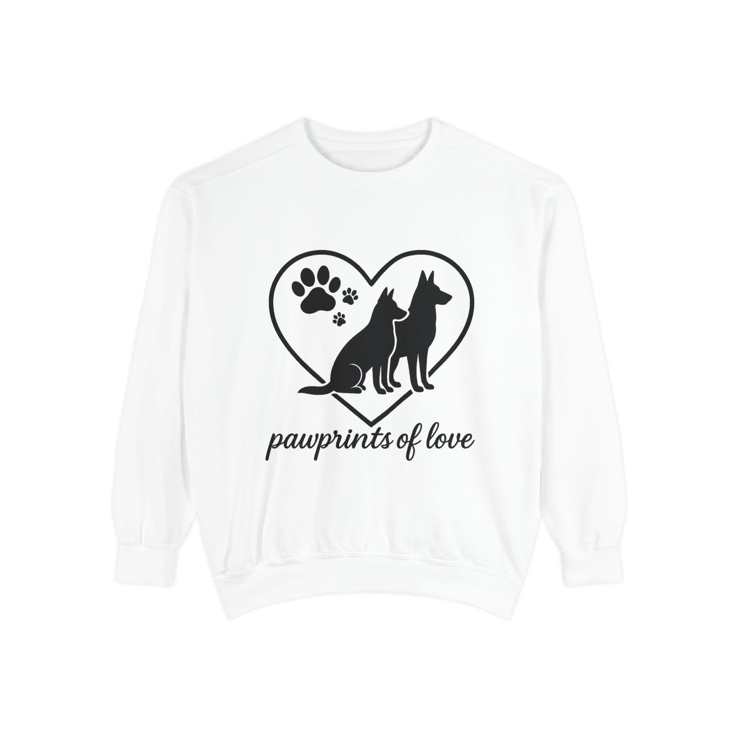 Paws of Love Unisex Garment-Dyed Sweatshirt