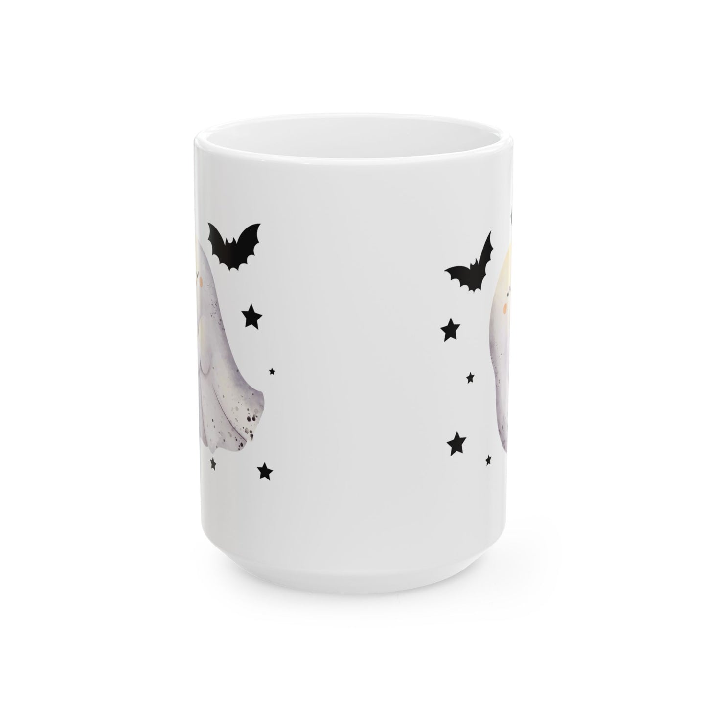 Spooky Ghost Ceramic Mug for Halloween 11oz and 15oz