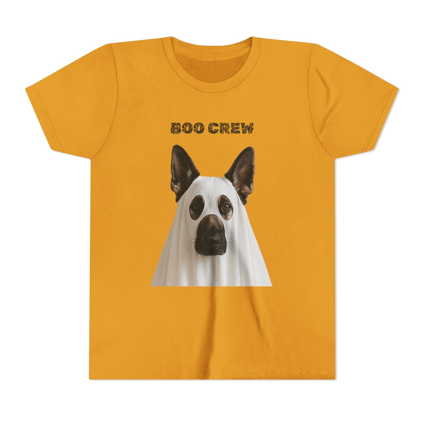Boo Crew Youth German Shepard Tee, Fun Halloween Shirt