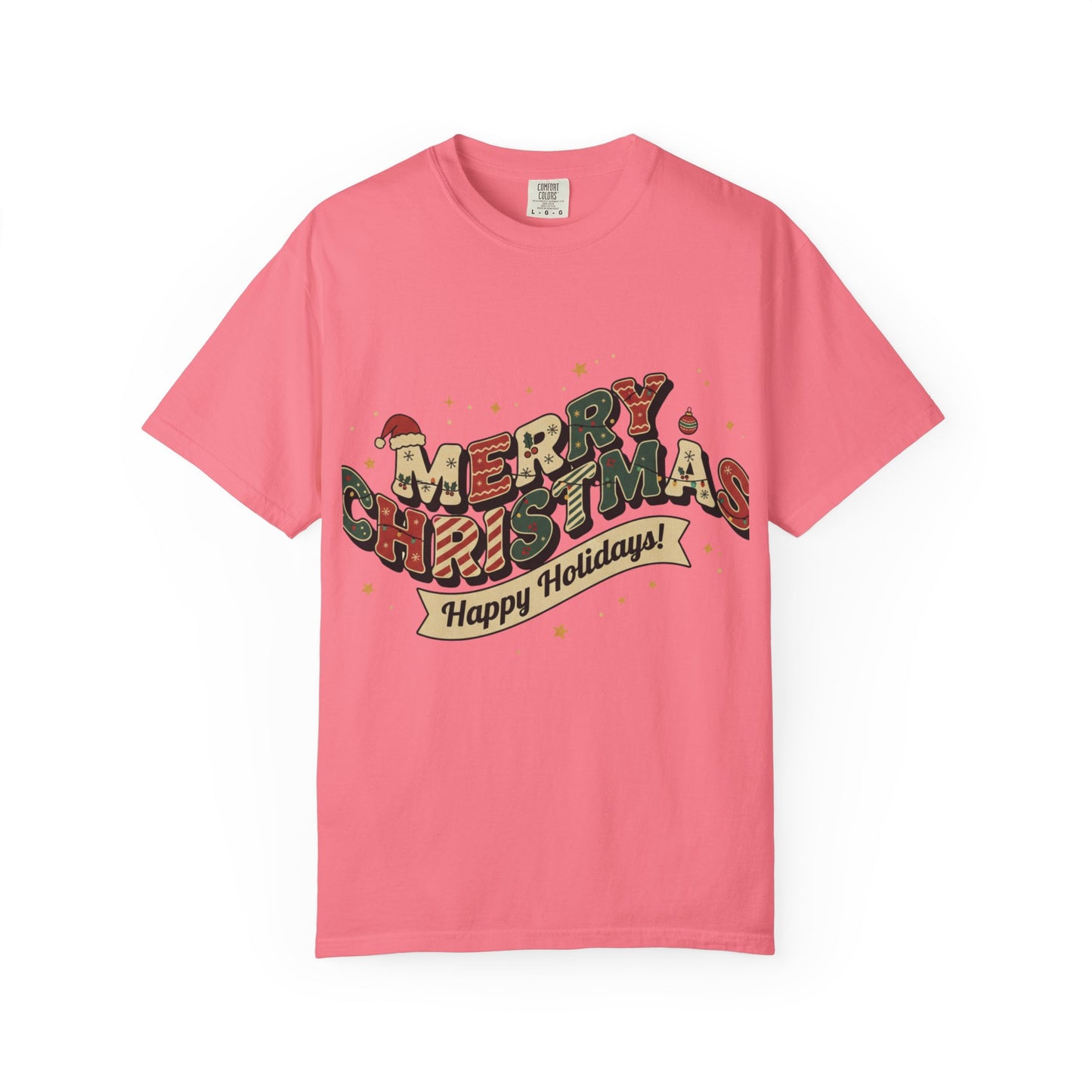 Merry Christmas Tee | Unisex Garment-Dyed T-Shirt for Holiday Cheer, Christmas Gift, Seasonal Wear, Funny T-Shirt, Festive Apparel