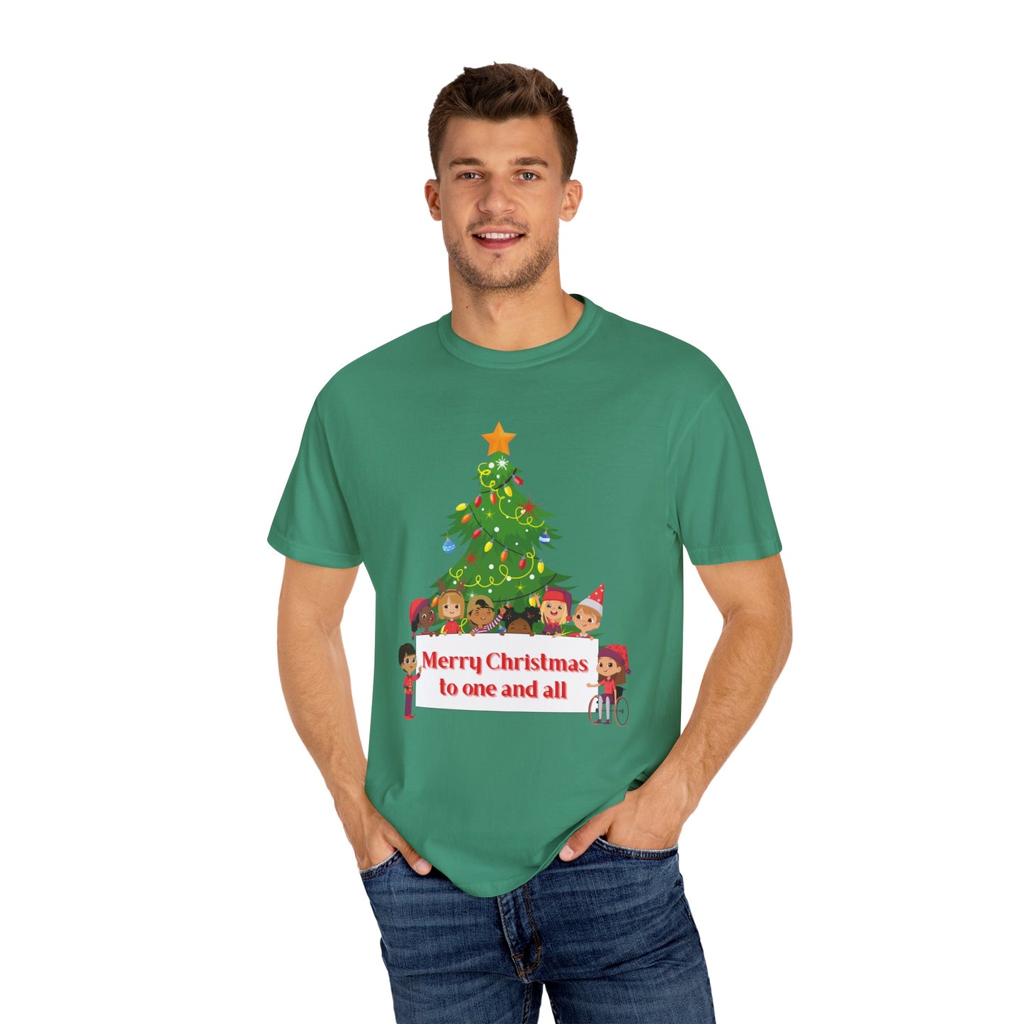 Merry Christmas Unisex T-Shirt, Holiday Tee, Cute Christmas Shirt, Family Gatherings, Festive Gift Idea