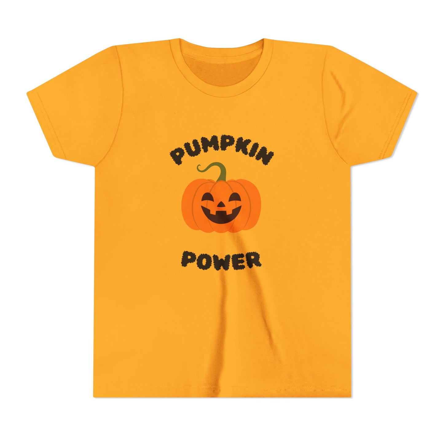 Halloween Youth T-Shirt with Pumpkin Power Design