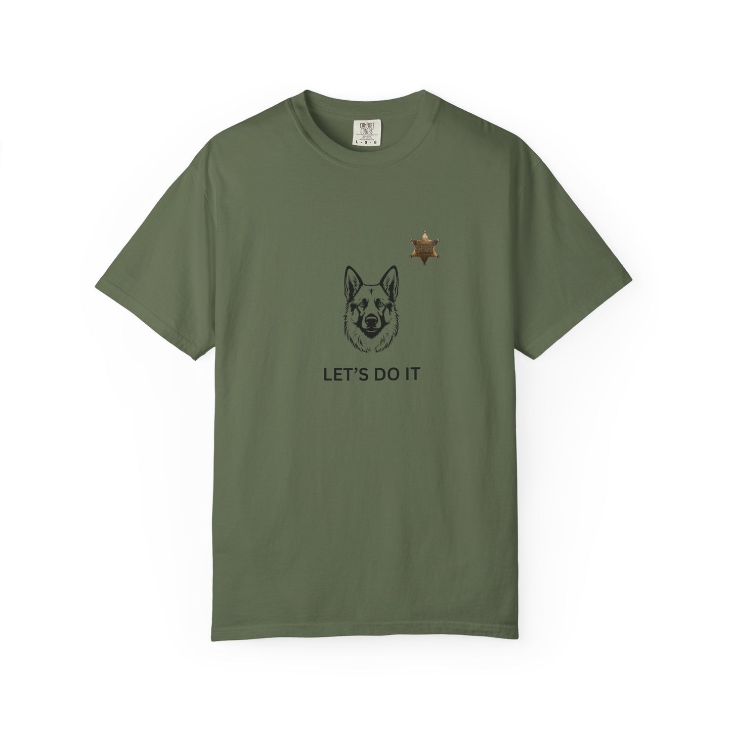 Police Dog Garment-Dyed T-Shirt - Lets Do It