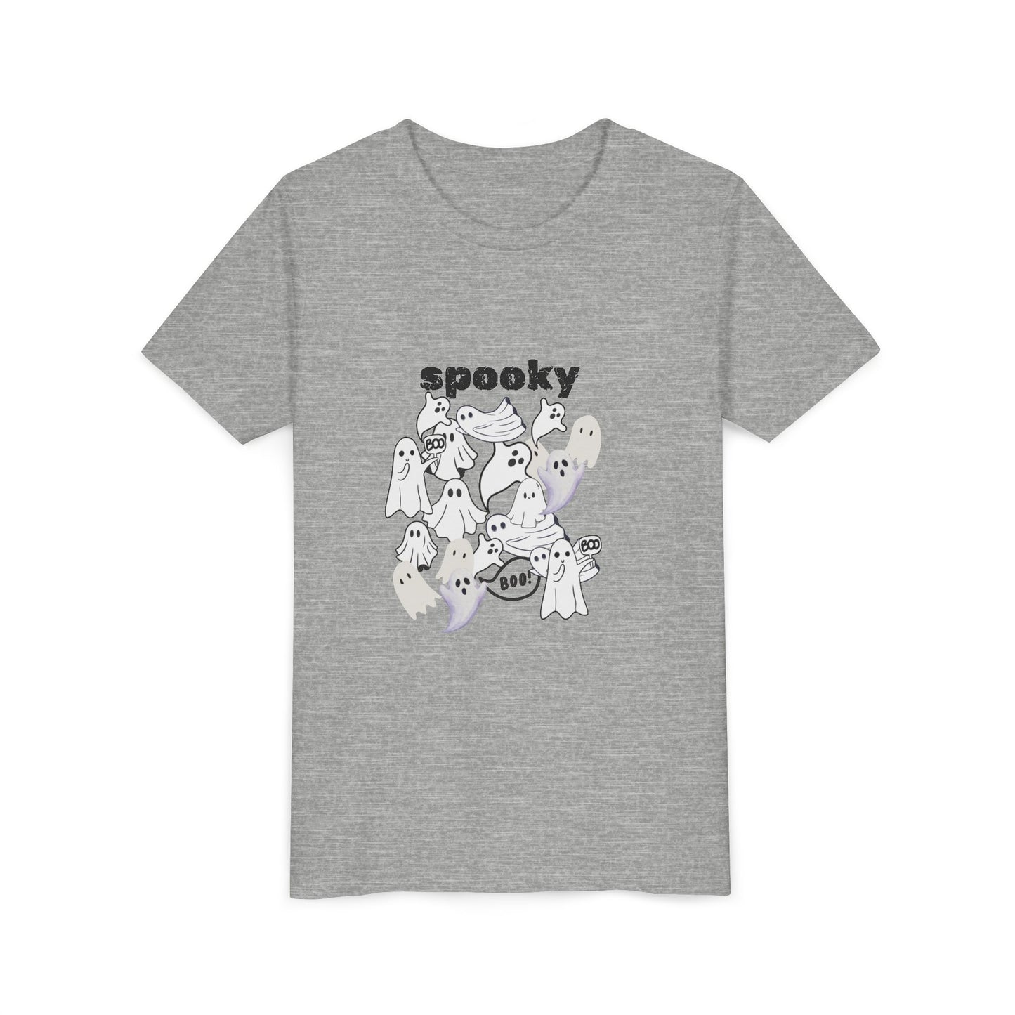 Spooky Ghost Youth Tee Halloween Shirt