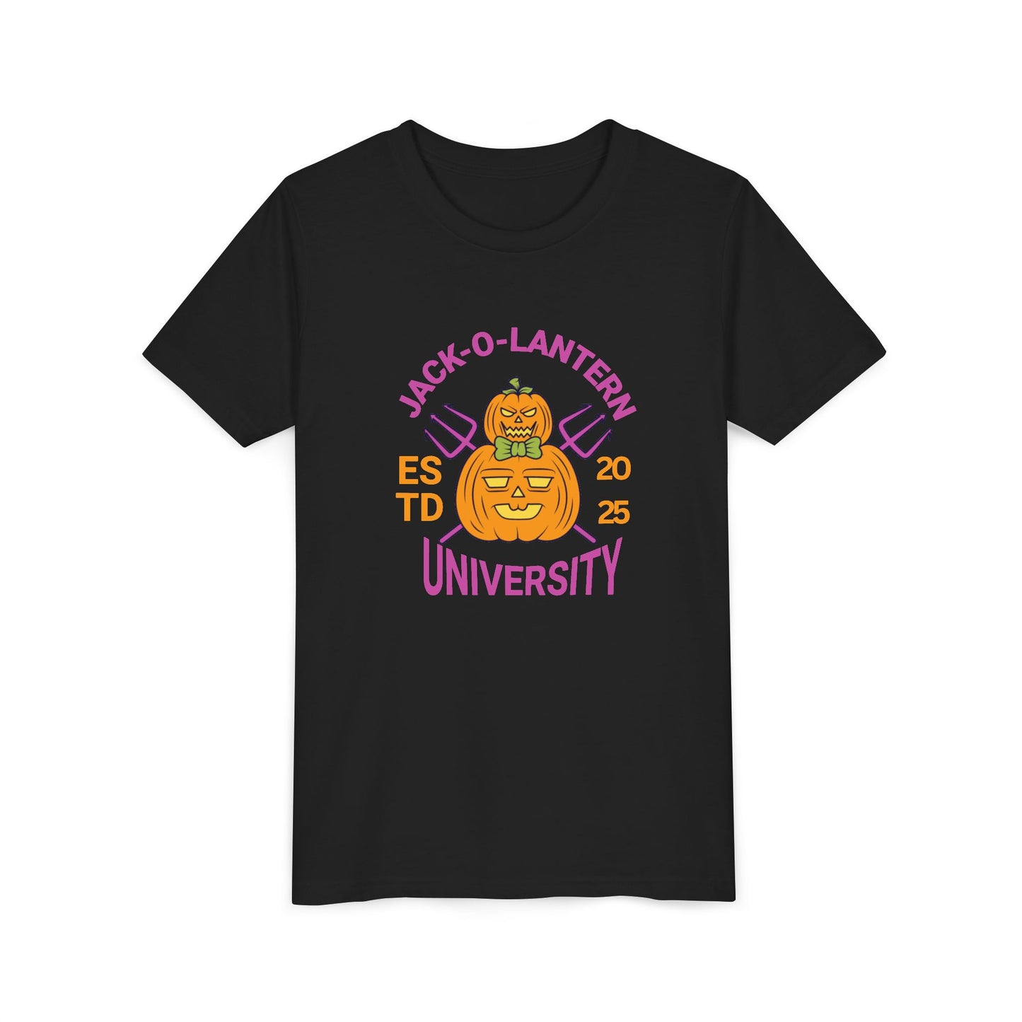 Jack-O-Lantern University Youth Tee Halloween T-Shirt