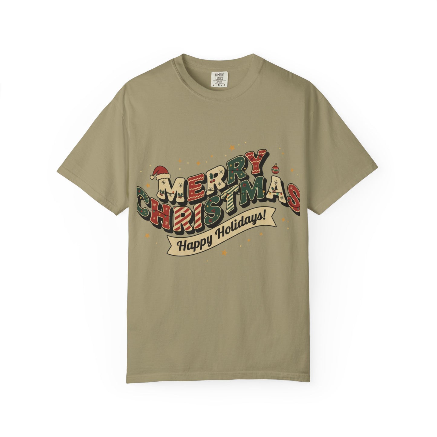 Merry Christmas Tee | Unisex Garment-Dyed T-Shirt for Holiday Cheer, Christmas Gift, Seasonal Wear, Funny T-Shirt, Festive Apparel