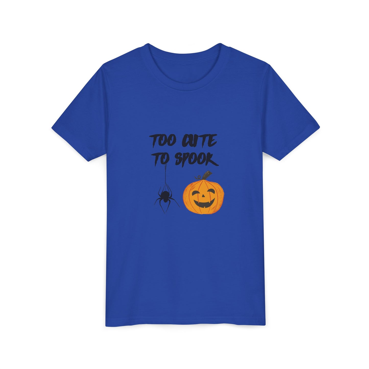 Too Cute to Spook Youth Tee, Halloween Kids Shirt, Adorable Trick or Treat Tee