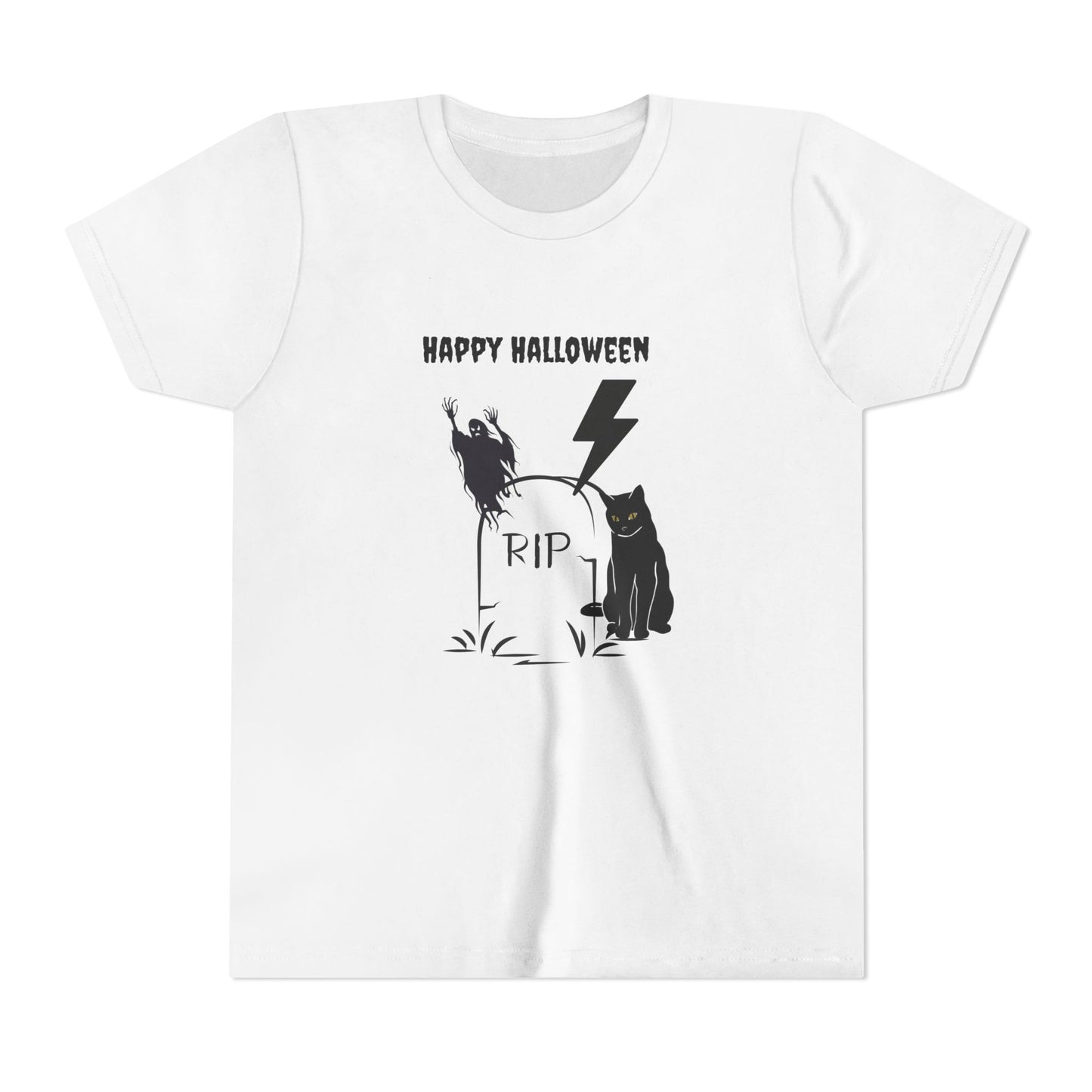 Youth Halloween Tee, Spooky Kids Shirt