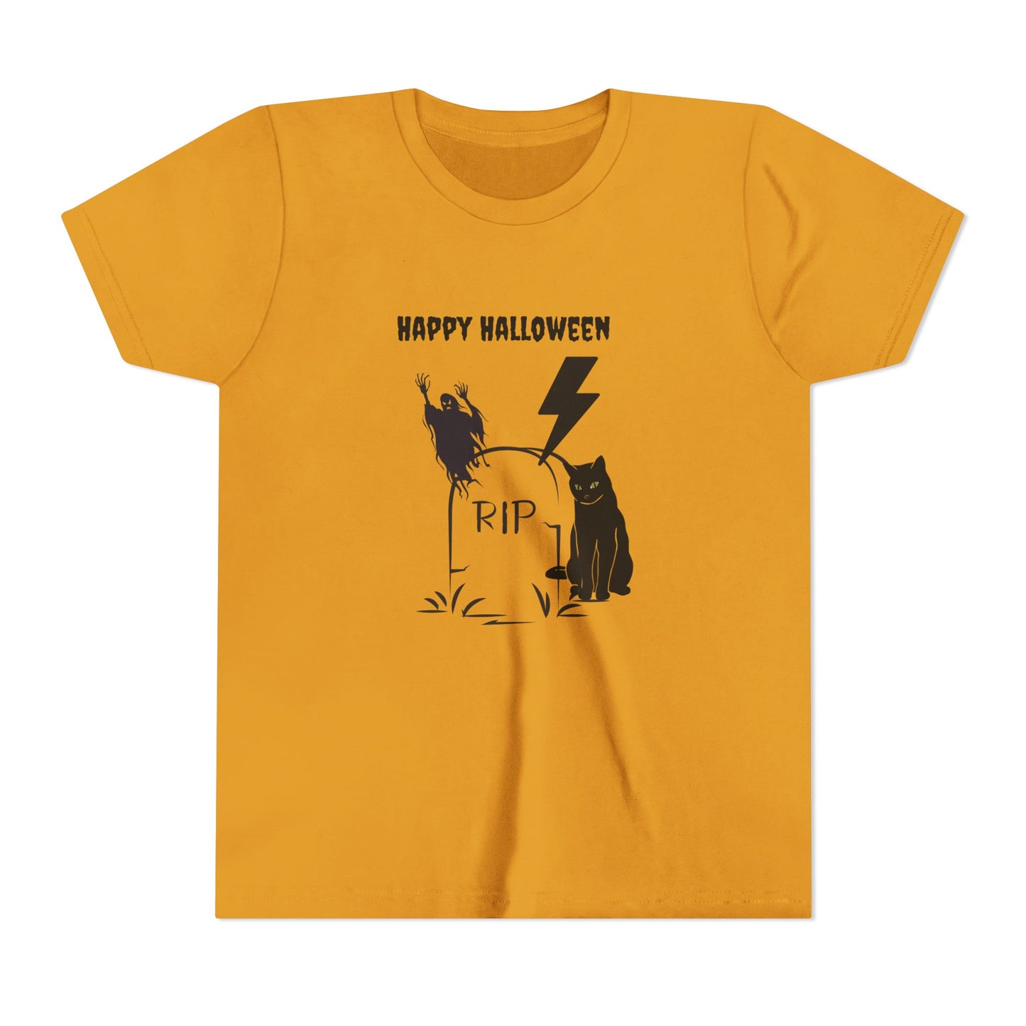 Youth Halloween Tee, Spooky Kids Shirt