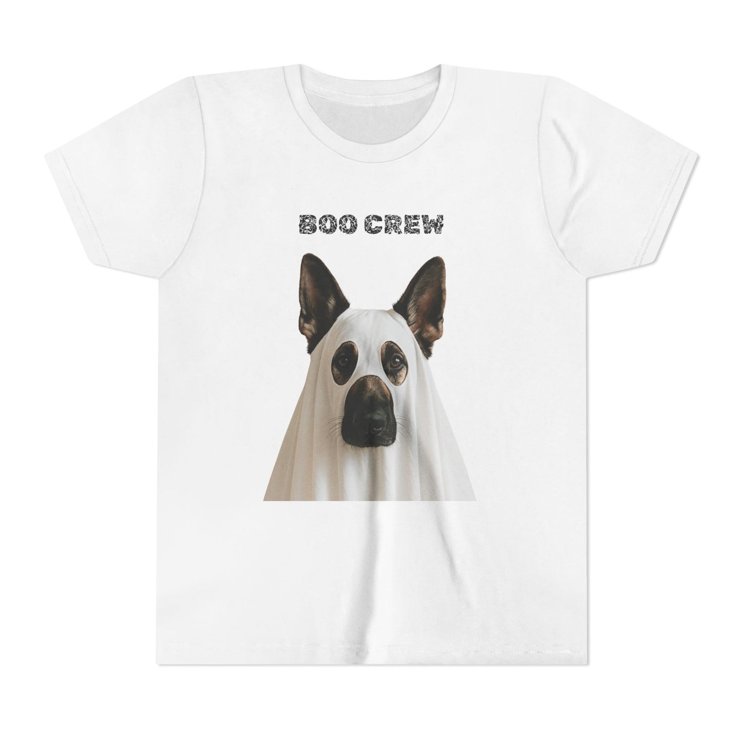 Boo Crew Youth German Shepard Tee, Fun Halloween Shirt
