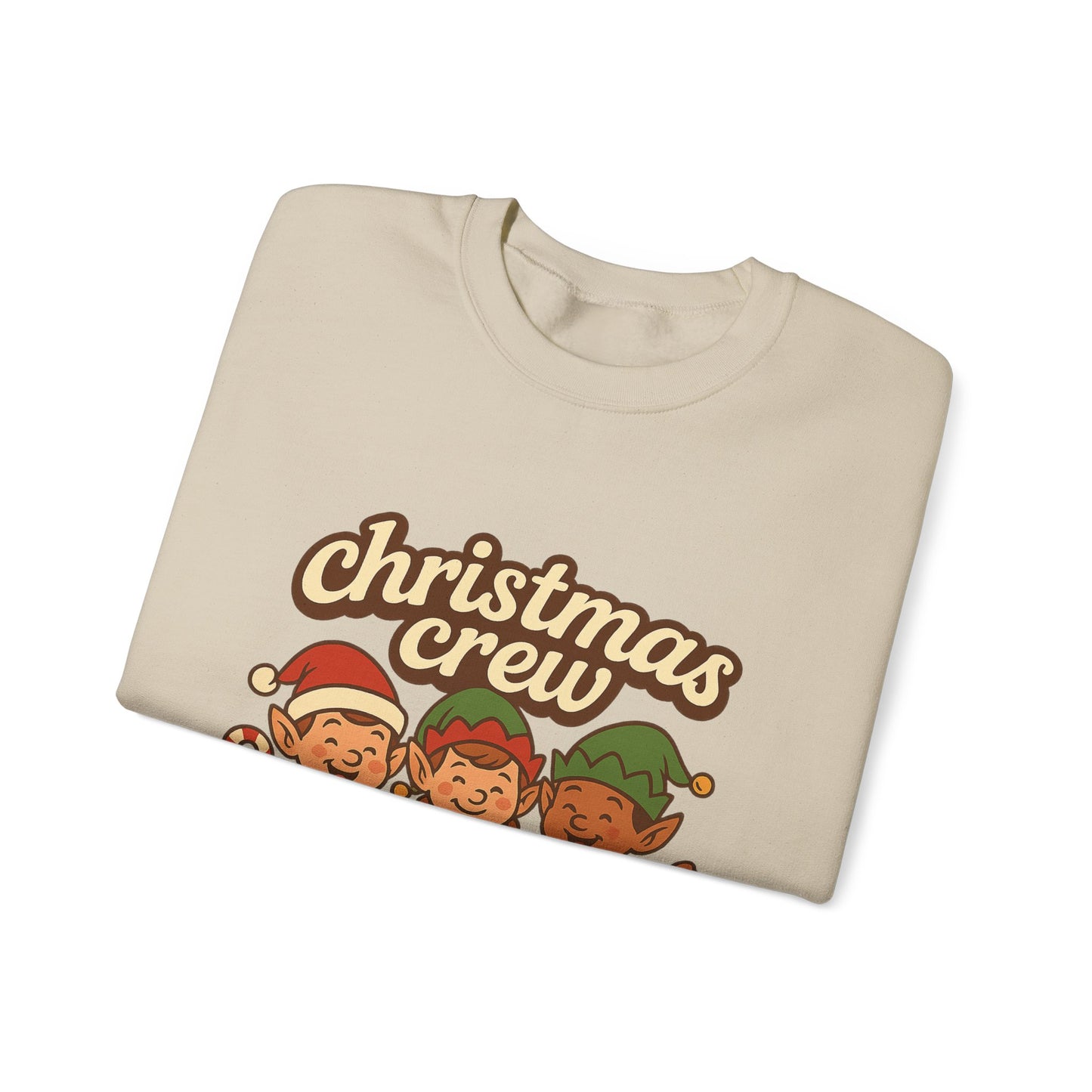 The crew of Christmas elves Unisex Heavy Blend™ Crewneck Sweatshirt