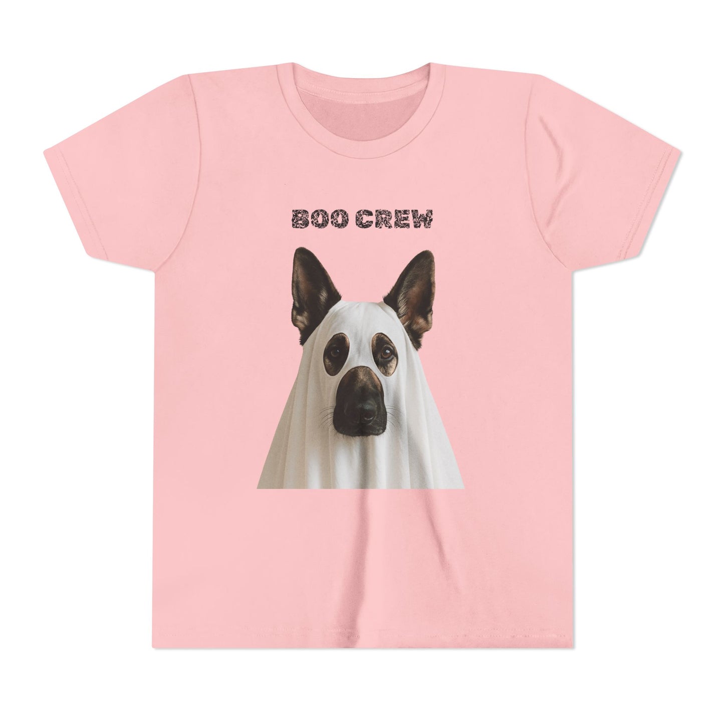 Boo Crew Youth German Shepard Tee, Fun Halloween Shirt