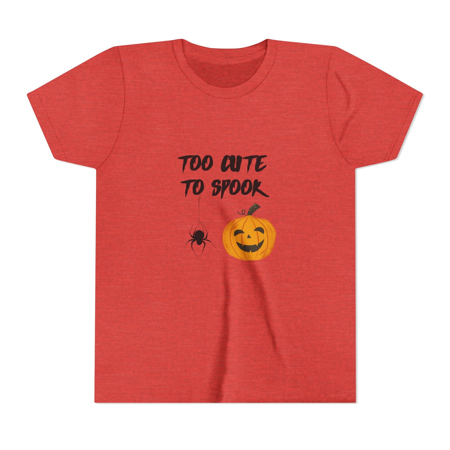 Too Cute to Spook Youth Tee, Halloween Kids Shirt, Adorable Trick or Treat Tee