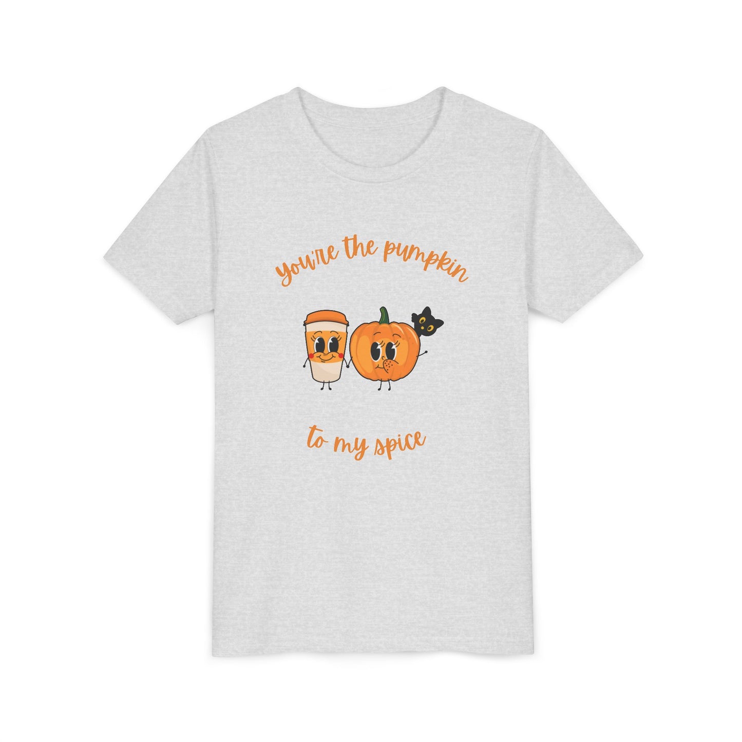 Cute Pumpkin Spice Youth Tee, Halloween T-Shirt